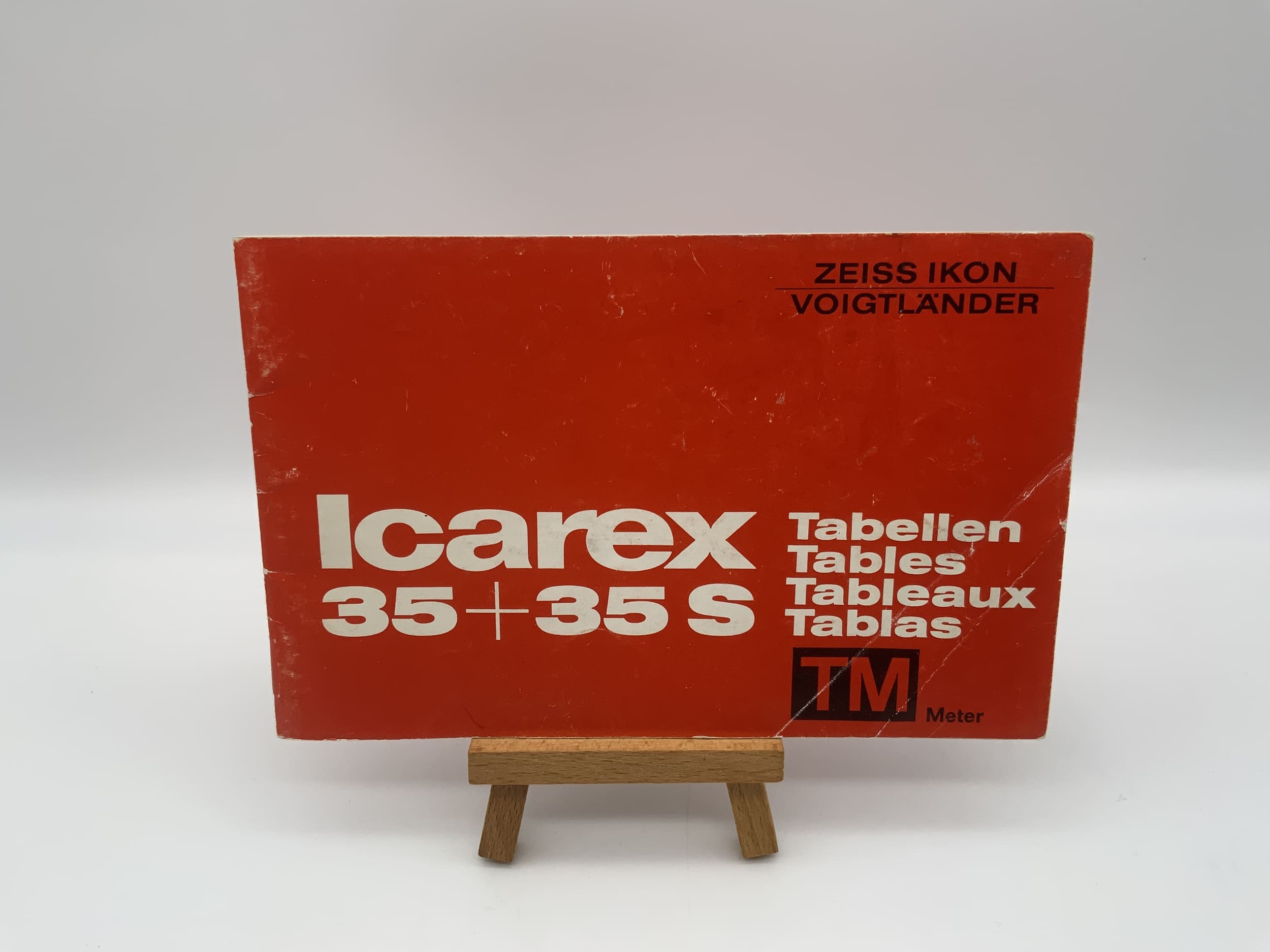 Voigtländer Icarex 35 + 35S Tables TM Meter Operating Instructions German