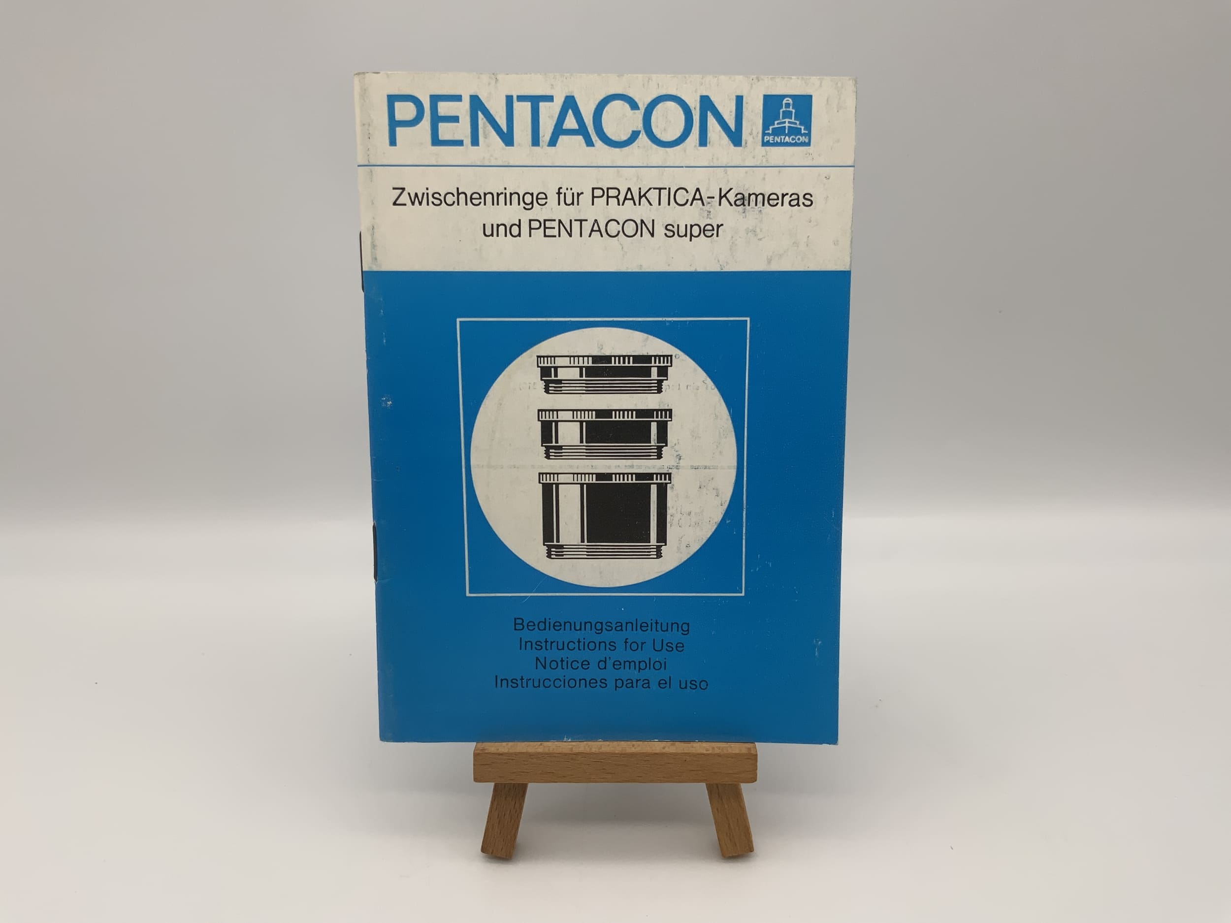 Pentacon extension rings for Praktica user manual (German)