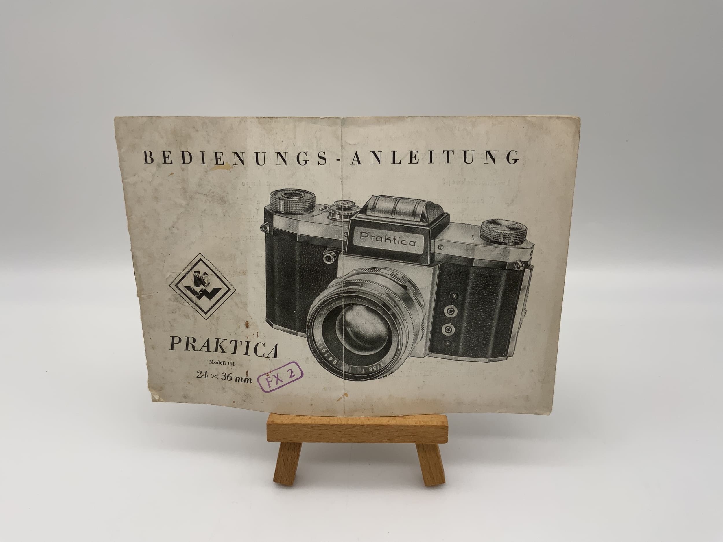 KW Praktica Model III 24x36mm User Manual (German)