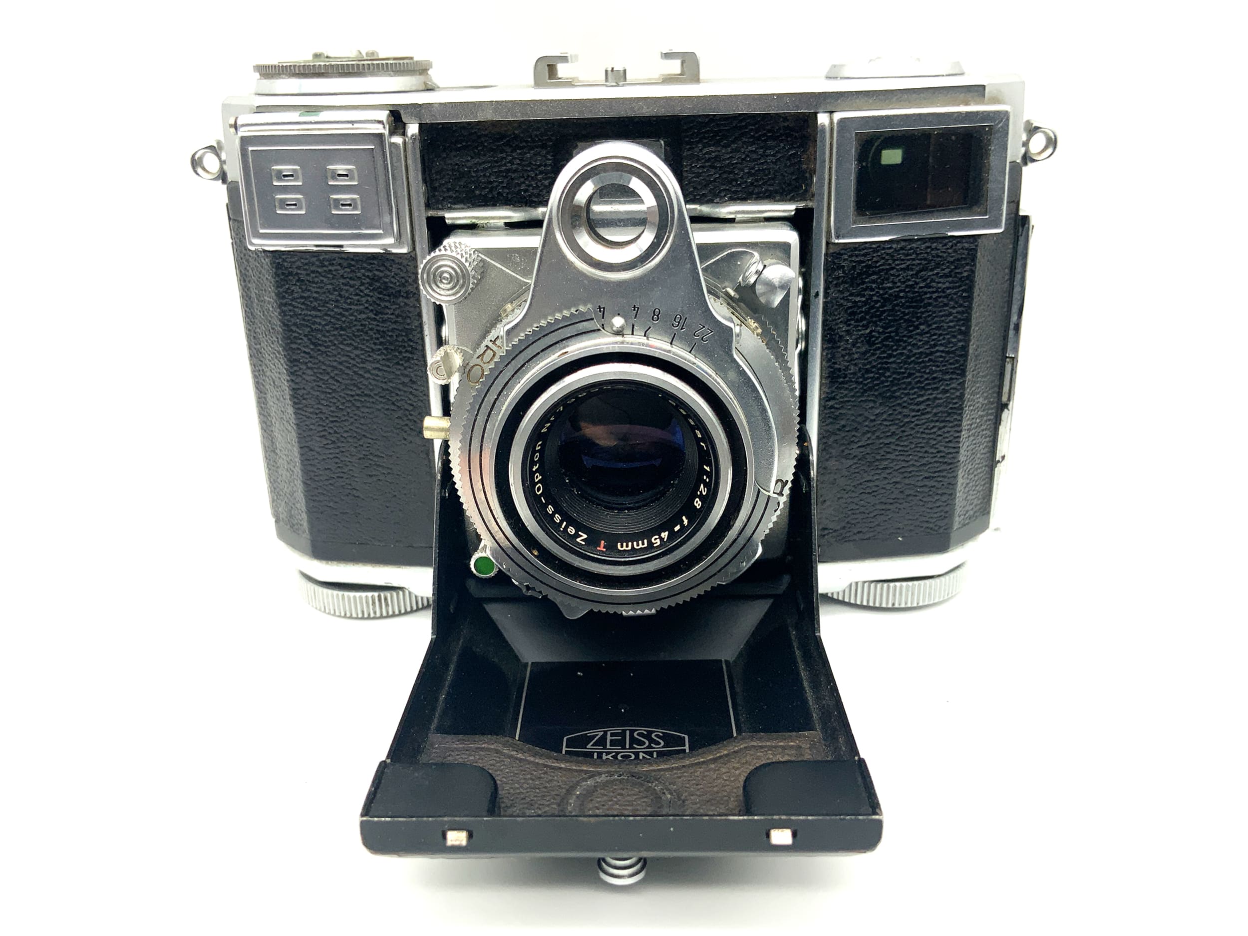 Zeiss Ikon Contessa folding camera with Tessar 45mm 1:2.8 red T !Beli defective!