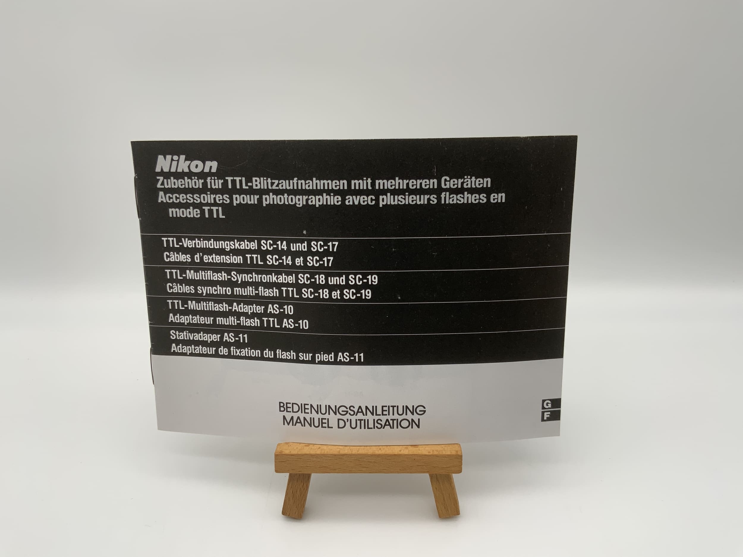 Nikon Accessories for TTL Flash Photography User Manual (German)