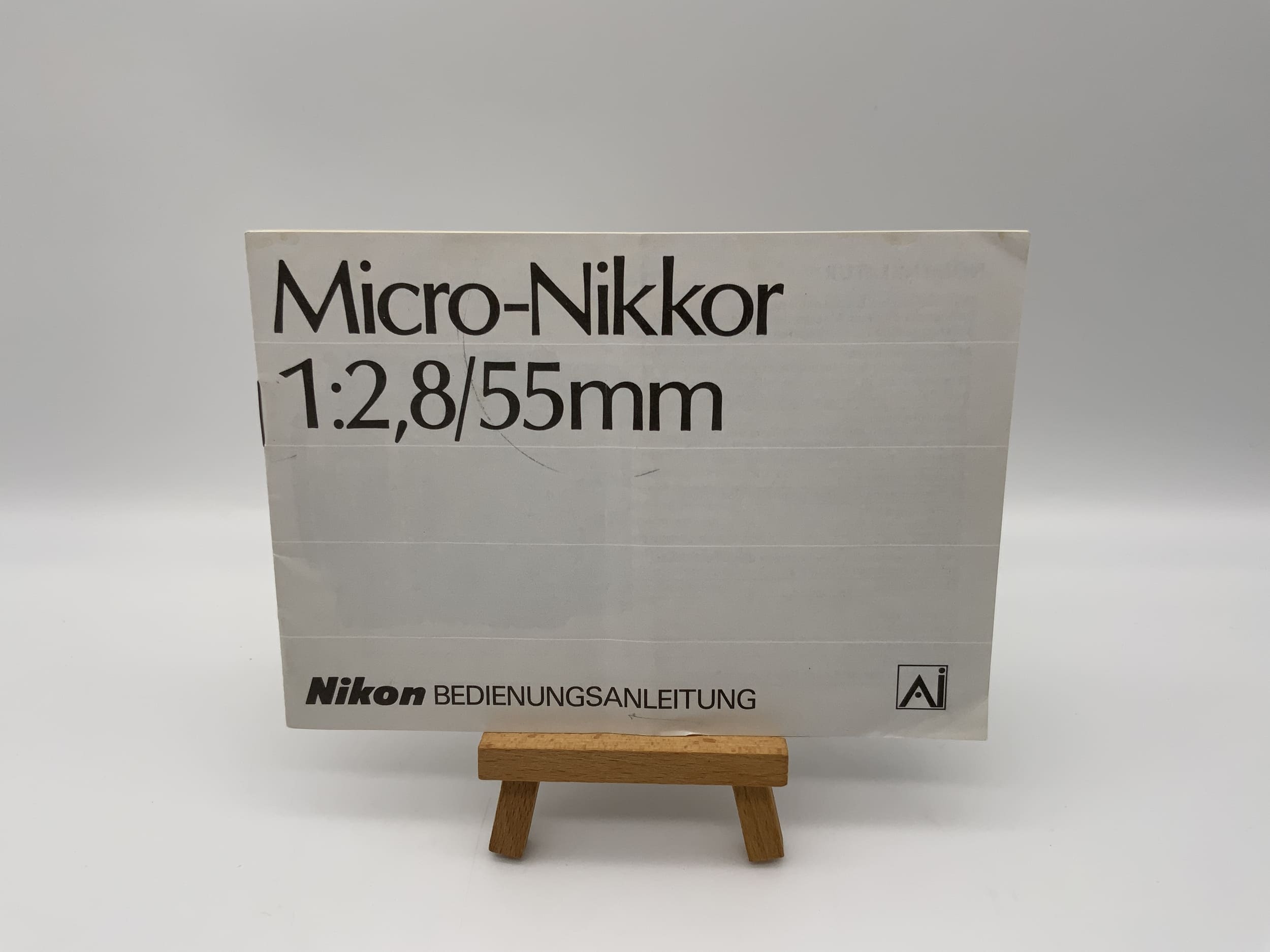 Nikon 1:2.8/55mm Micro Nikkor Ai User Manual (German)