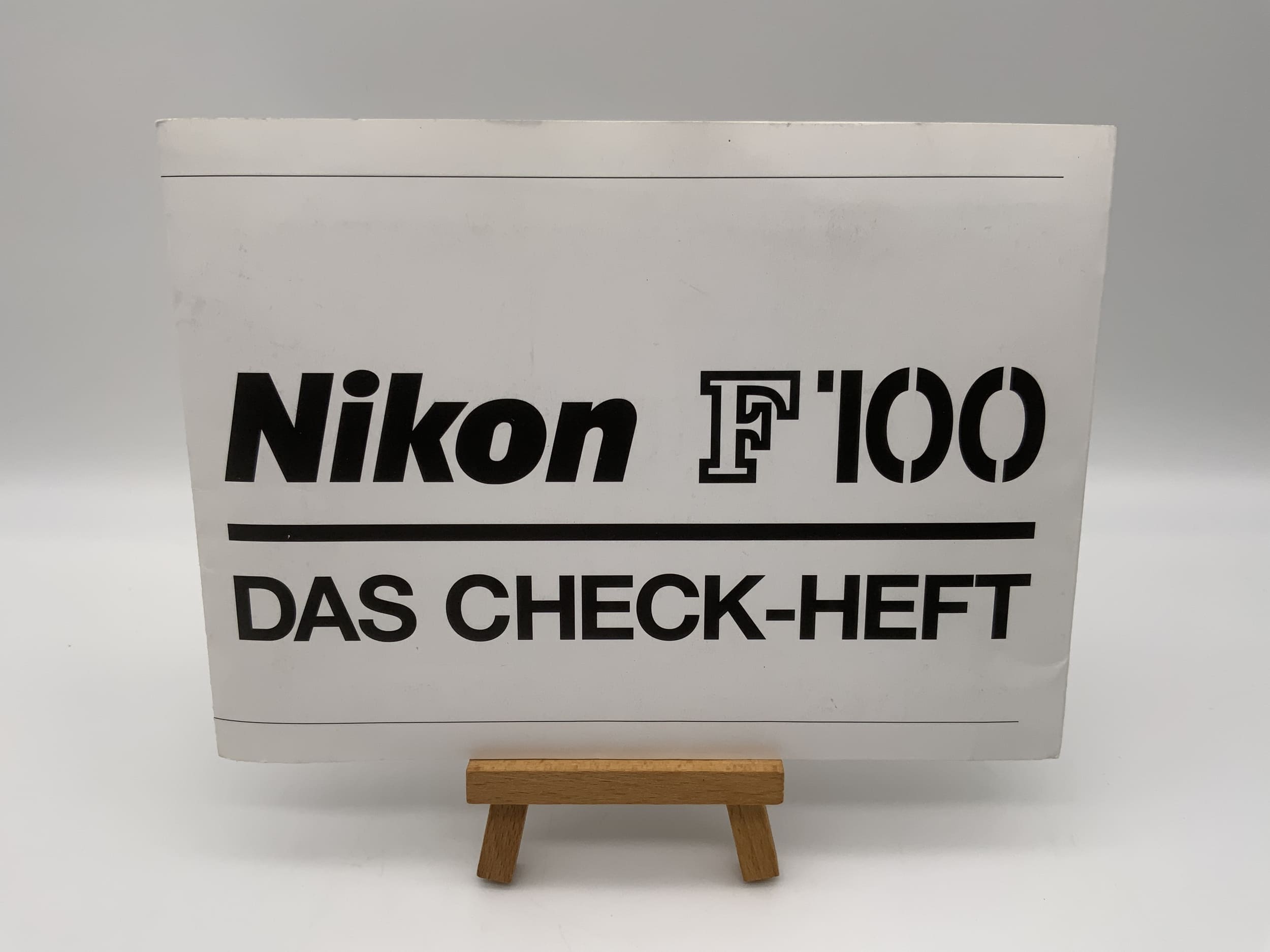 Nikon F100 Check Booklet (German)