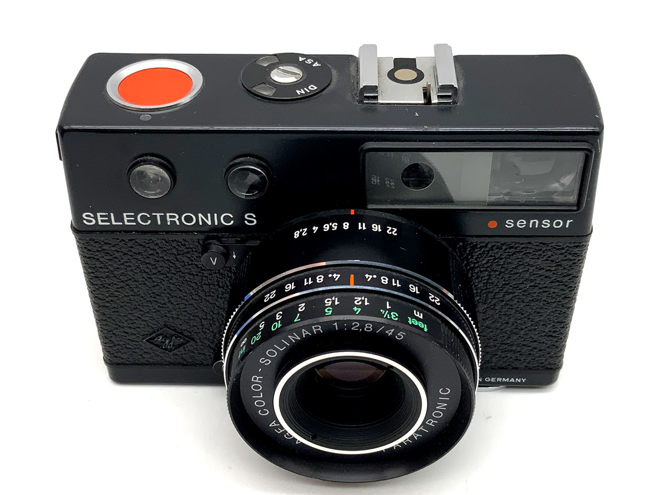 Agfa Selectronic S rangefinder camera with Color Solinar 1:2.8/45 sensor Paratronic