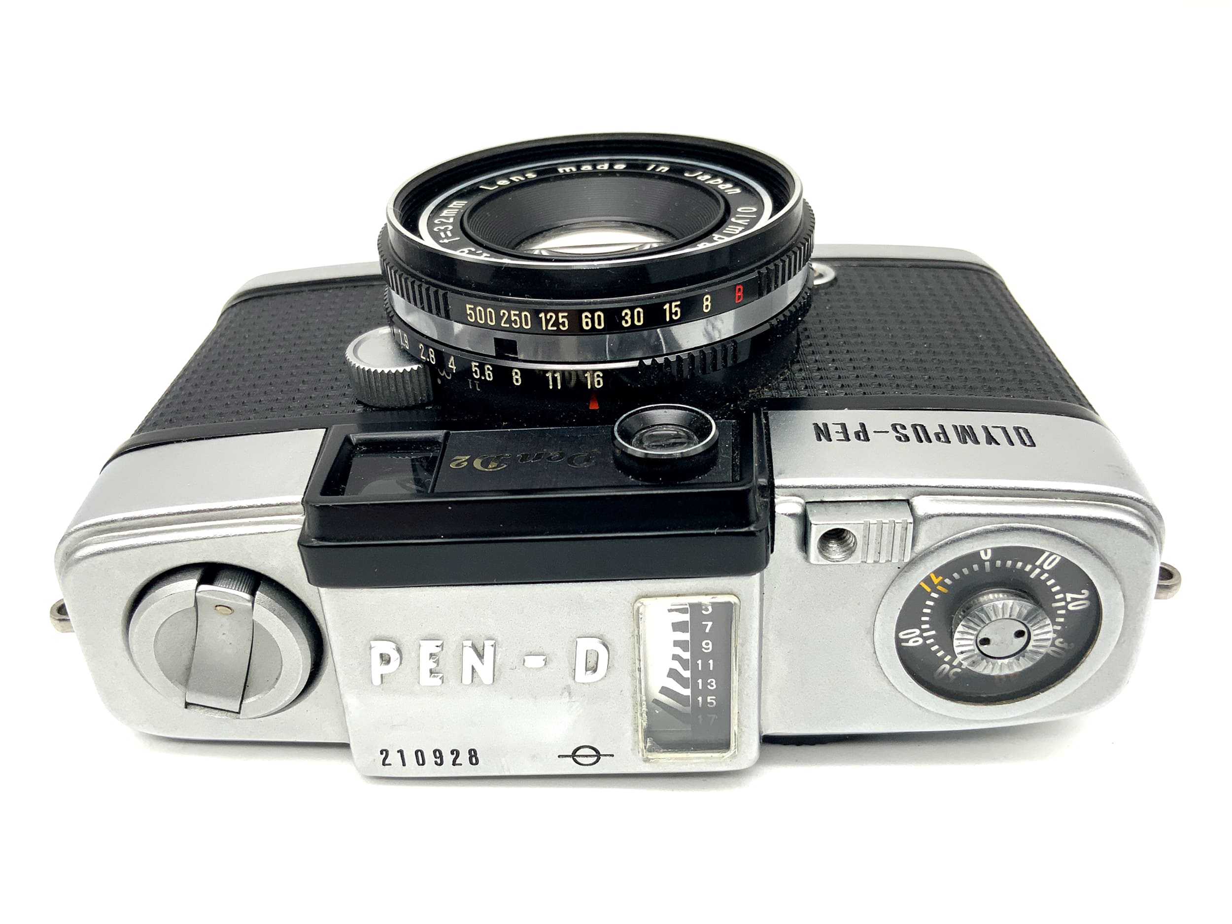 Olympus PEN D2 viewfinder camera with F.Zuiko 32mm 1:1.9 compact camera analog camera