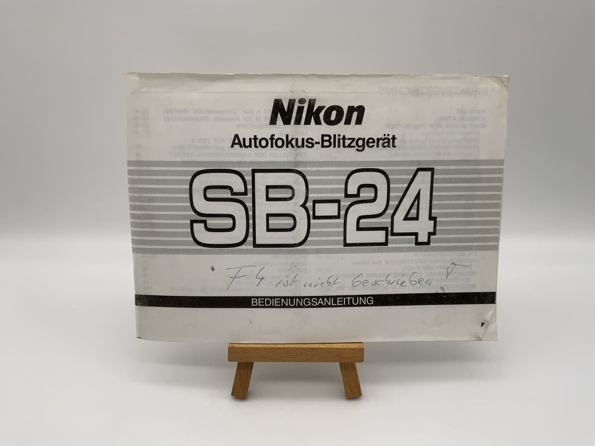 Nikon SB-24 Autofocus Flash User Manual (German)