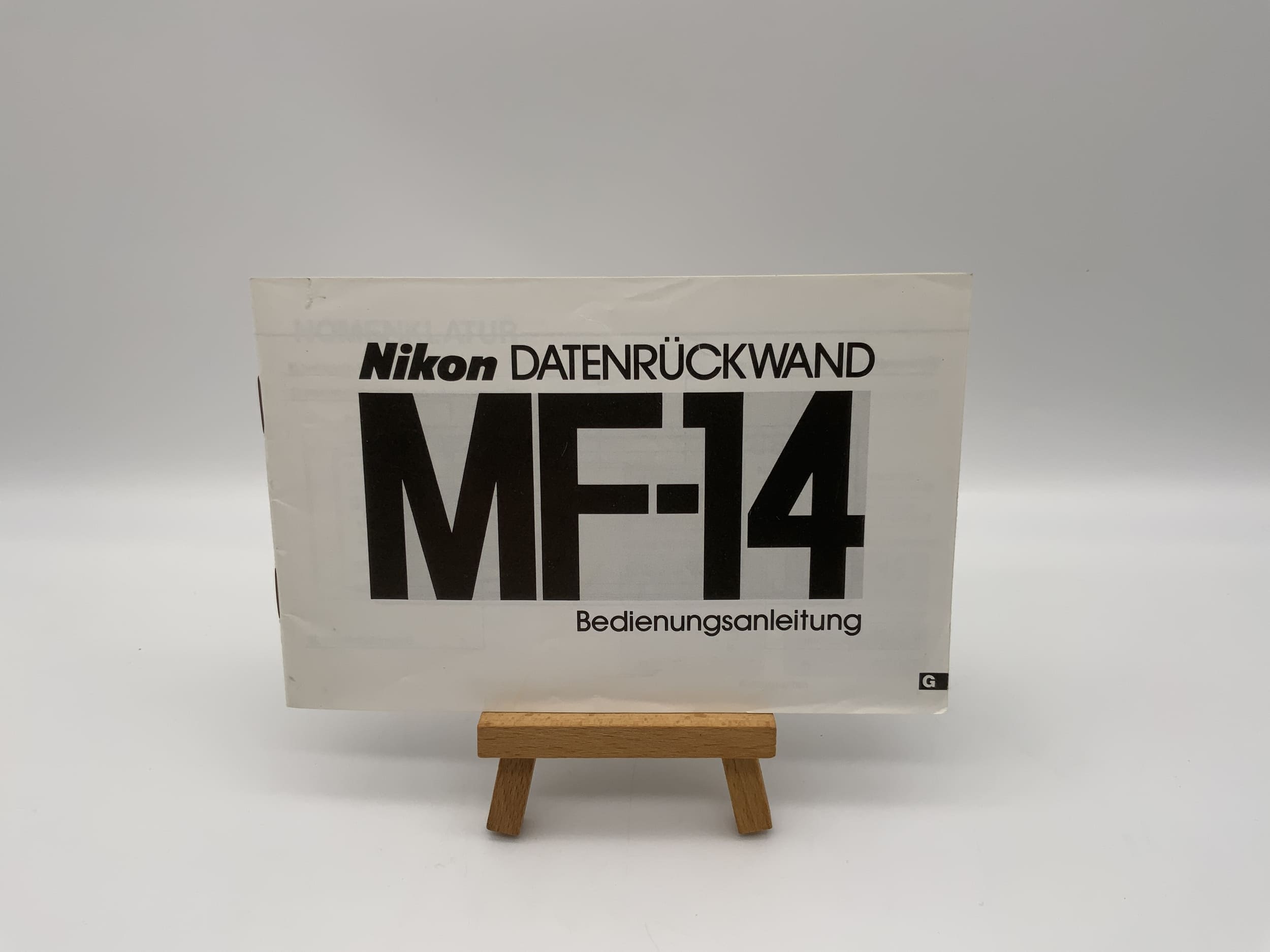 Nikon MF-14 Data Back User Manual (German)