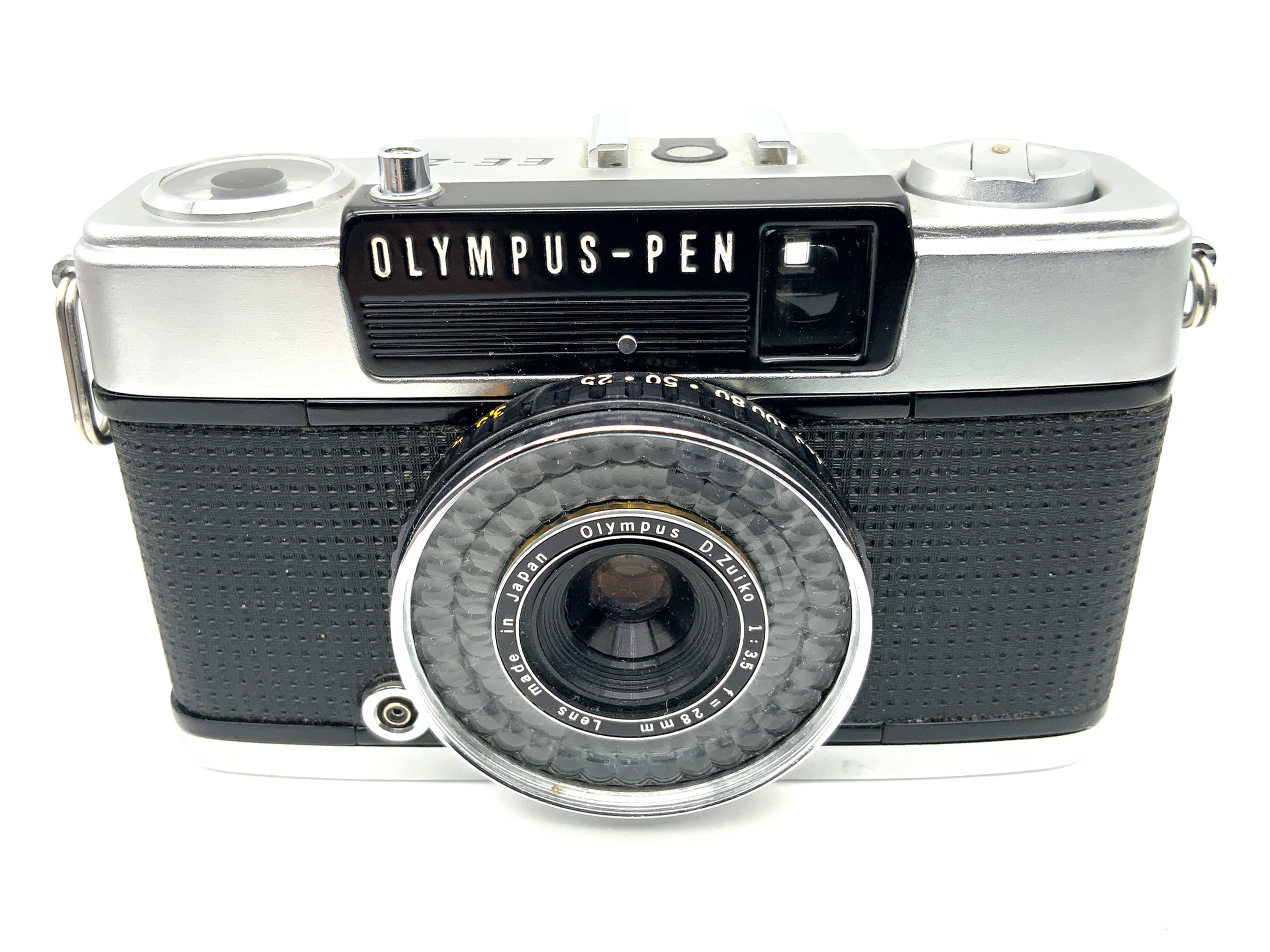 Olympus PEN EE-2 viewfinder camera with D.Zuiko 28mm 1:3.5 compact camera analog camera