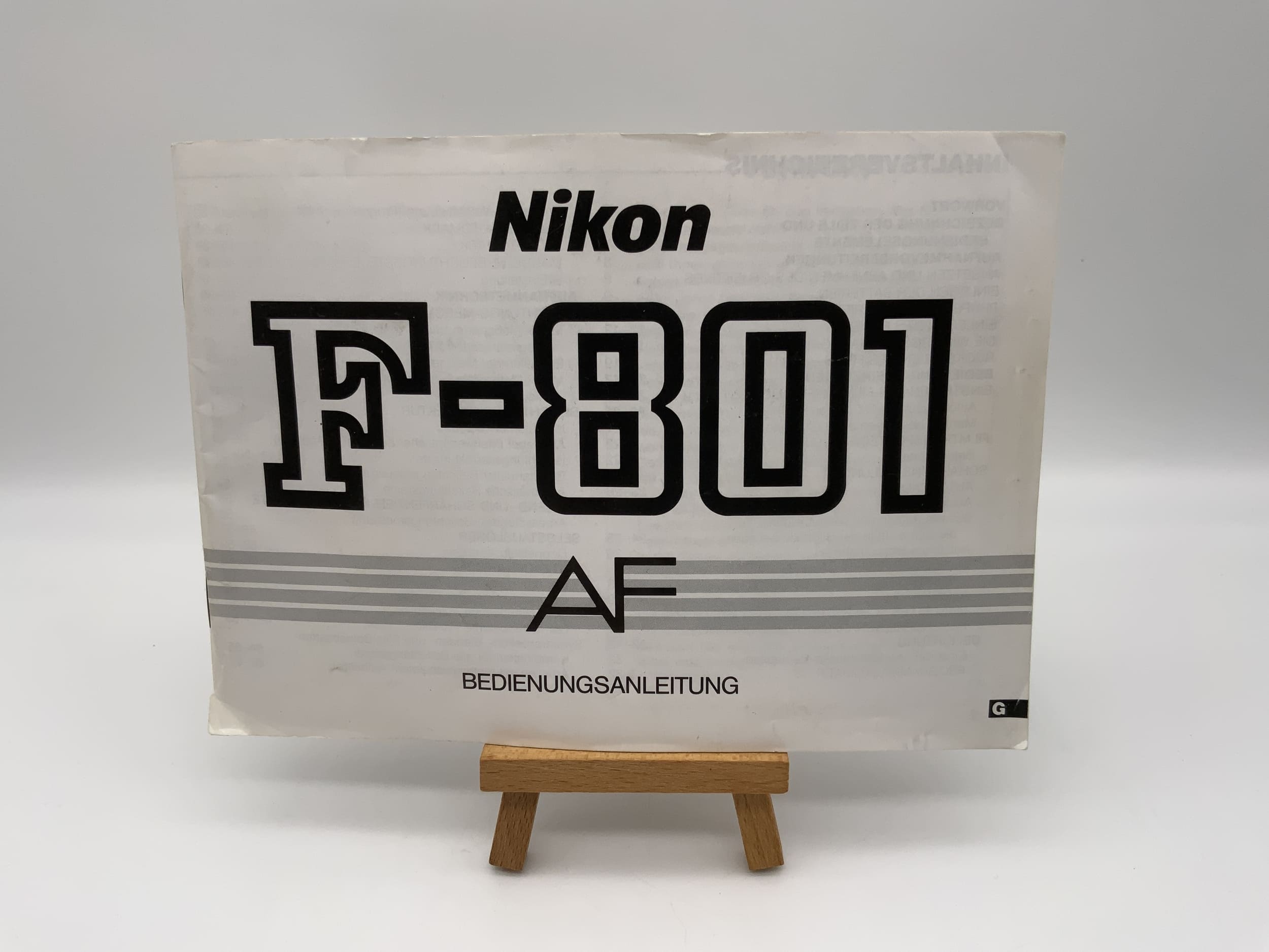 Nikon F-801 AF User Manual (German)