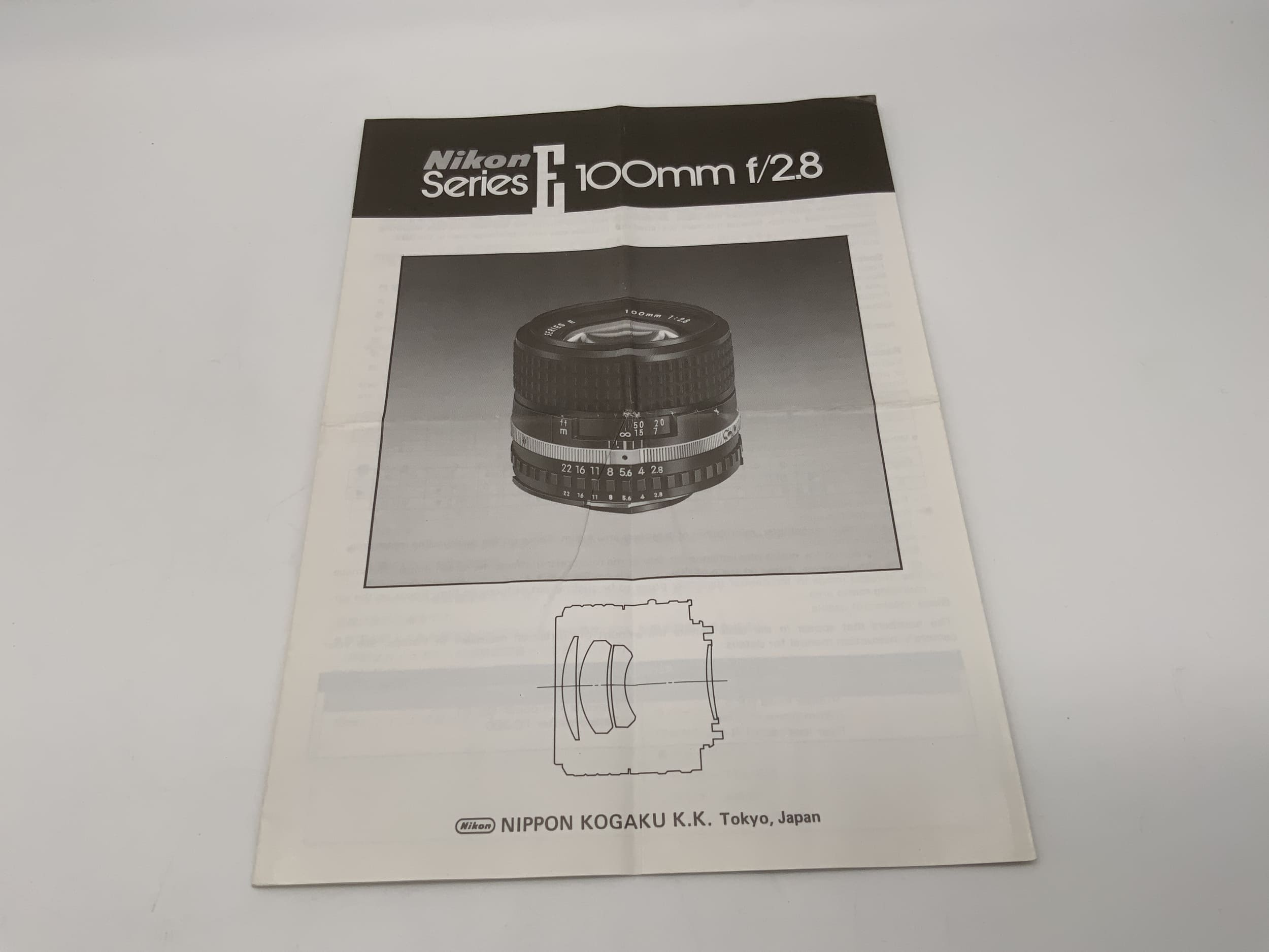 Nikon Series E 100mm f/2.8 User Manual (German)