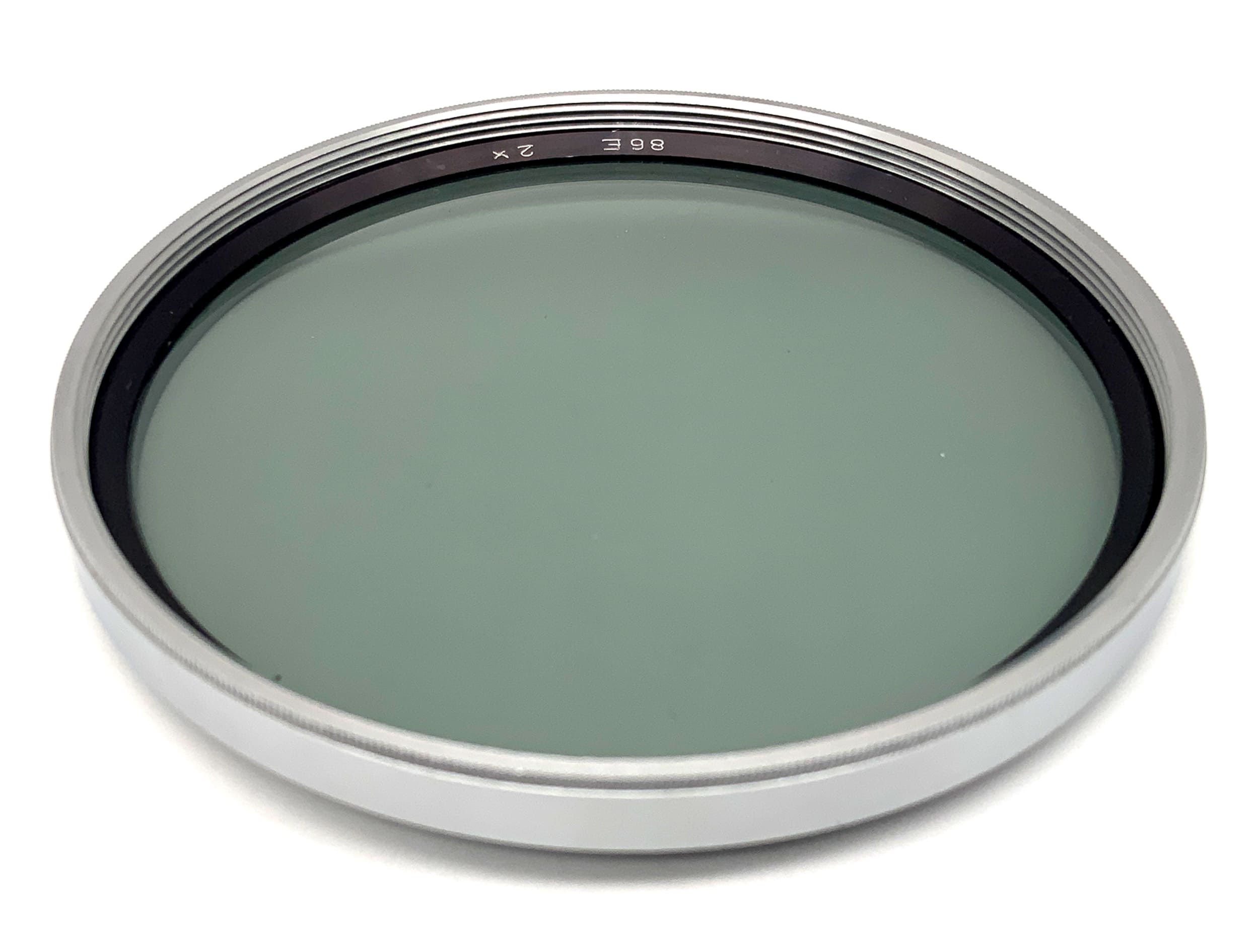 B+W 86E gray filters (2x) in silver, 86mm circular filter thread