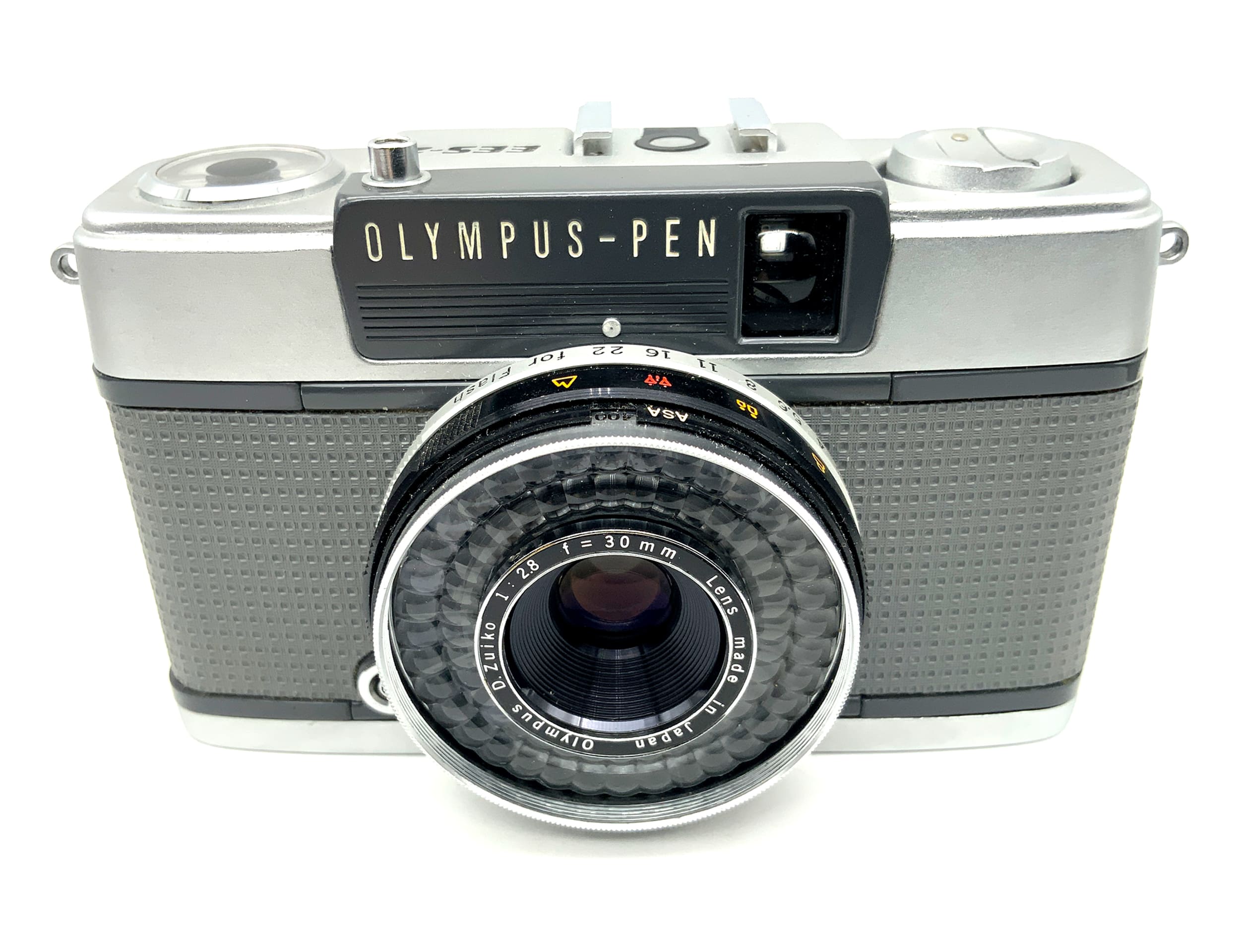 Olympus PEN EES-2 rangefinder camera with D.Zuiko 30mm 1:2.8 analog camera