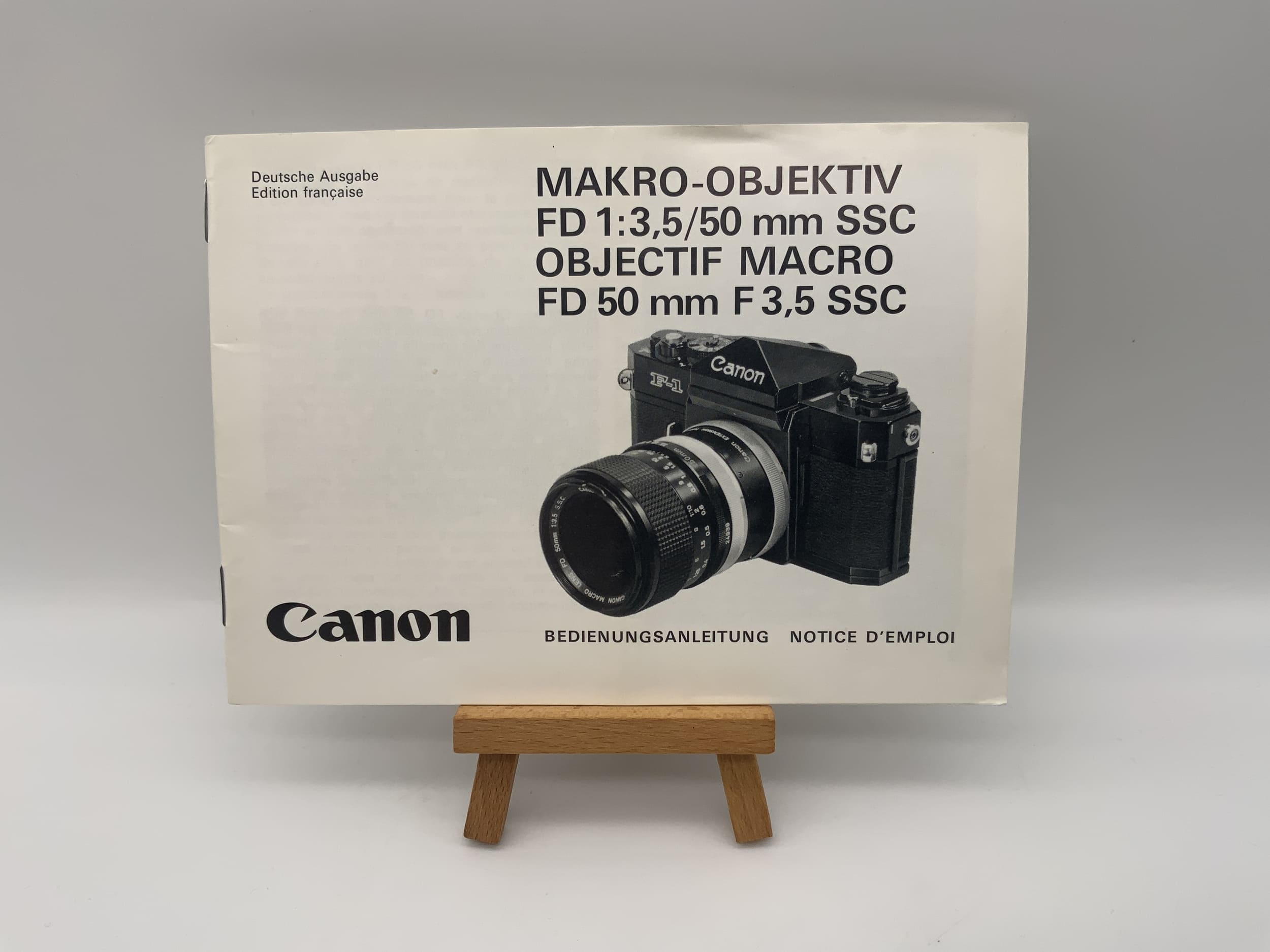 Canon FD 1:3.5/50 mm SSC Macro Lens User Manual (German)