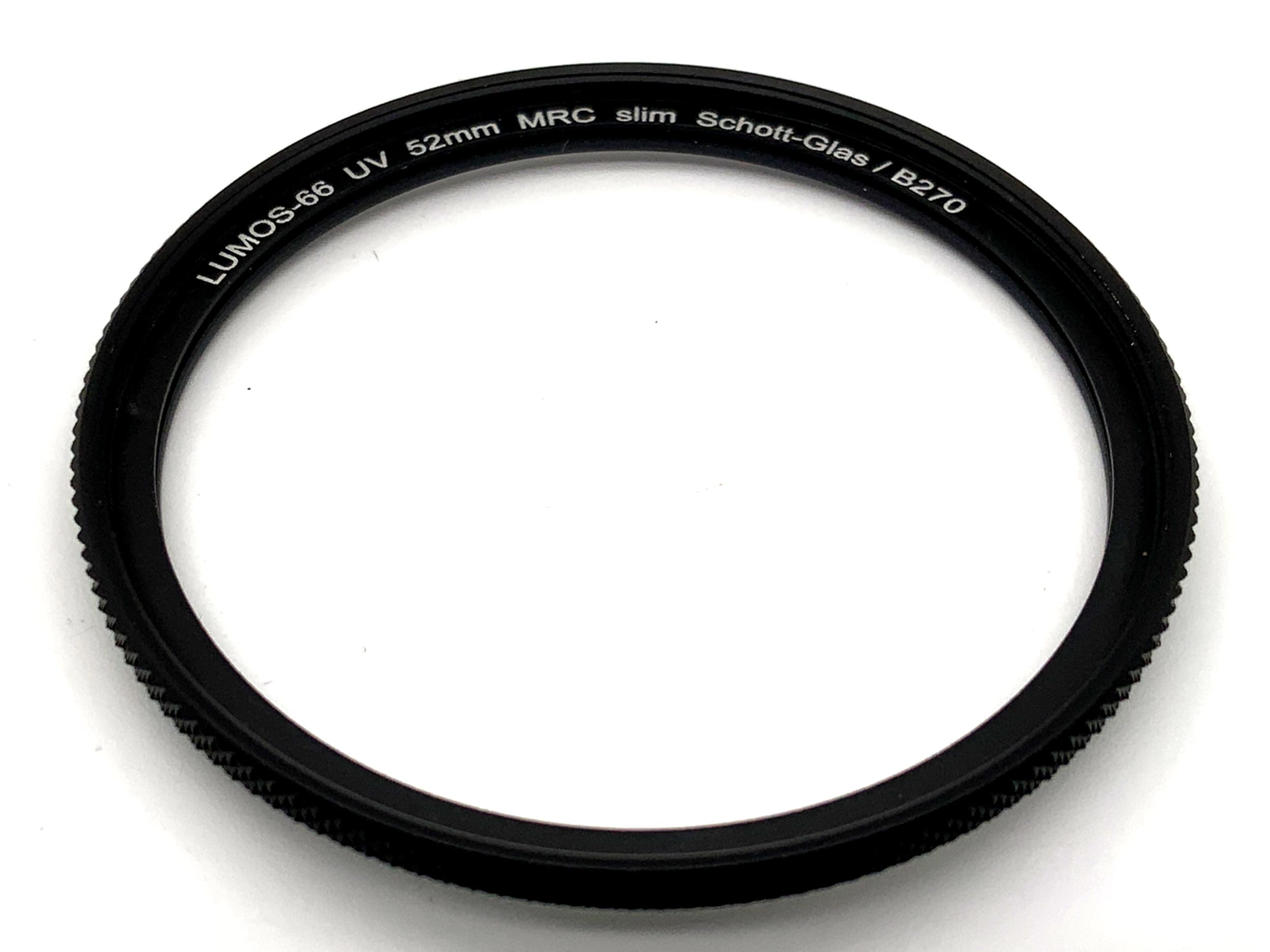 Lumos-66 UV MRC slim Schott-Glas / B270 Filter 52mm Kreisförmig Filtergewinde