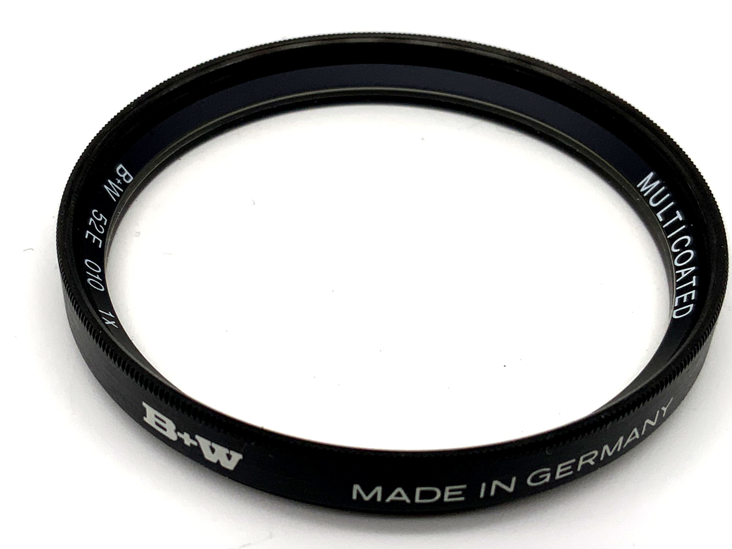 B+W UV 52E 010 1x Multicoated Filter 52mm Kreisförmig Filtergewinde
