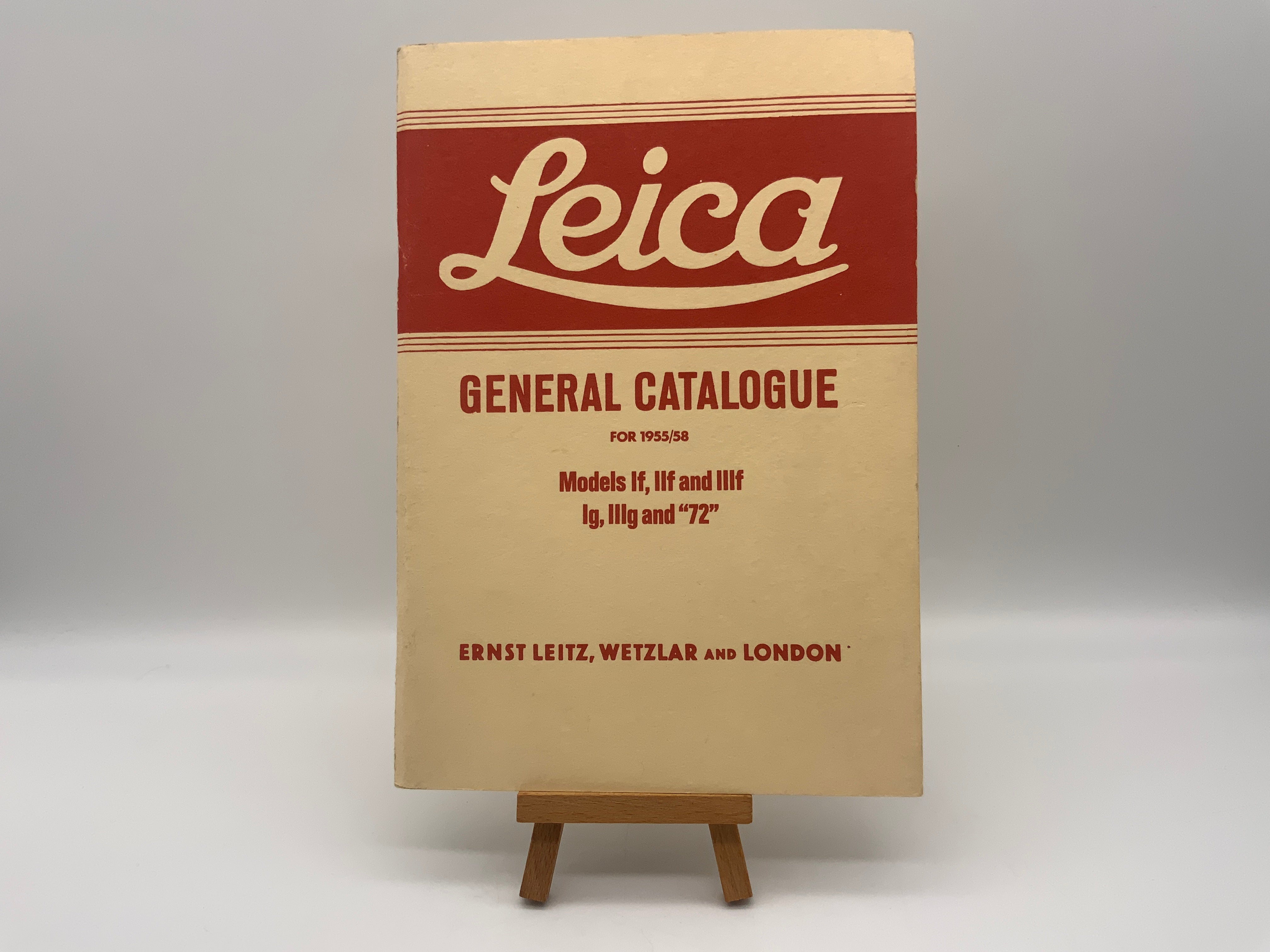 Leica General Catalogue 1955/58 Catalogue German