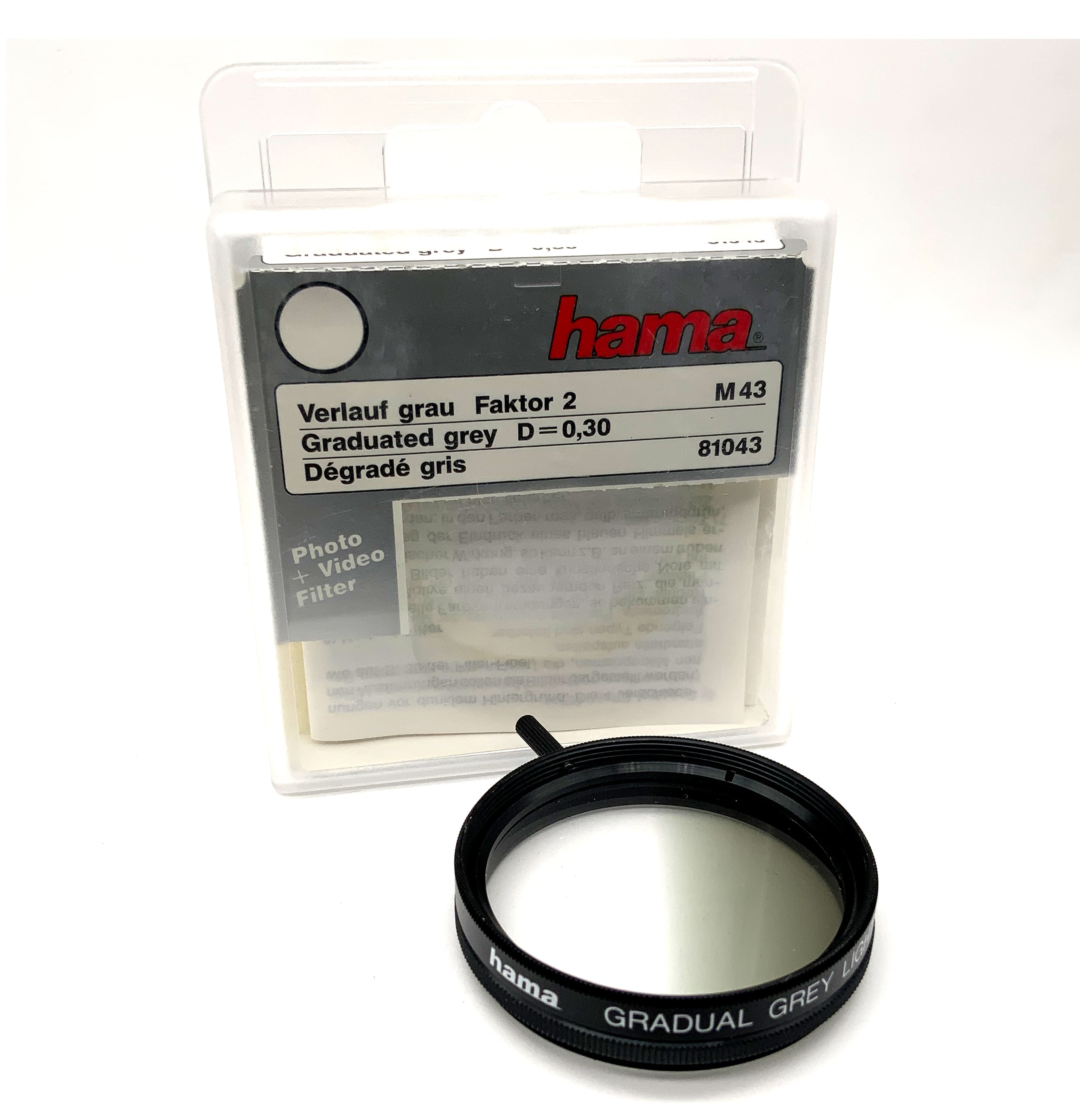 Hama Effektfilter Gradual Grey Light M43 (III) in OVP Filter 43mm Kreisförmig