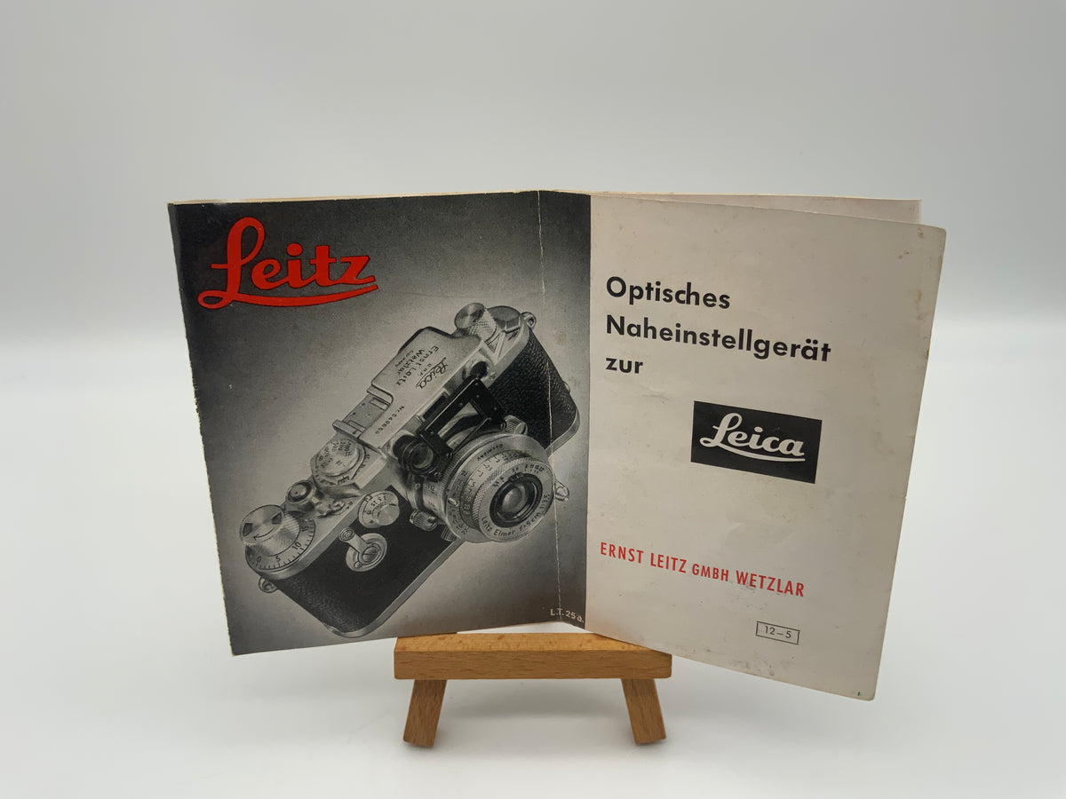 Leica Optical Close-Up Device Leitz 12-5 Operating Instructions German