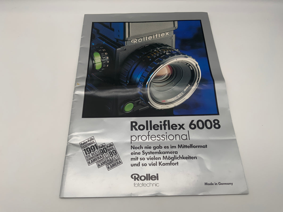 Rollei Rolleiflex 6008 professional brochure magazine prospectus German
