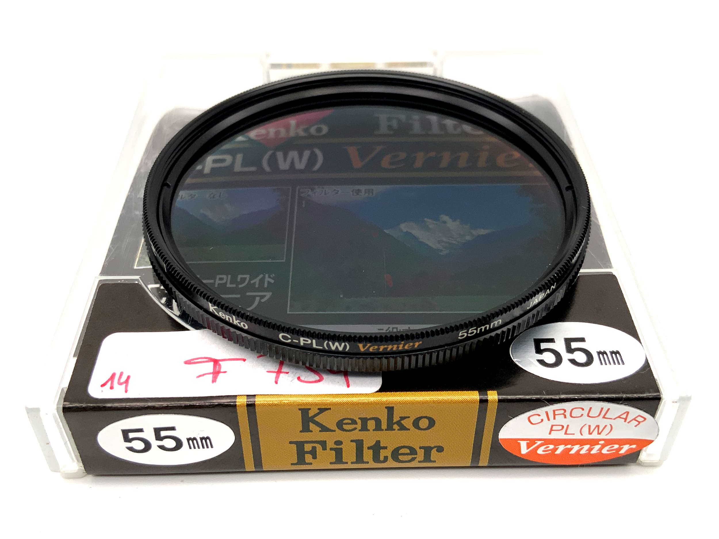 Kenko Polfilter C-PL (W) Vernier in OVP Filter 55mm Kreisförmig Filtergewinde
