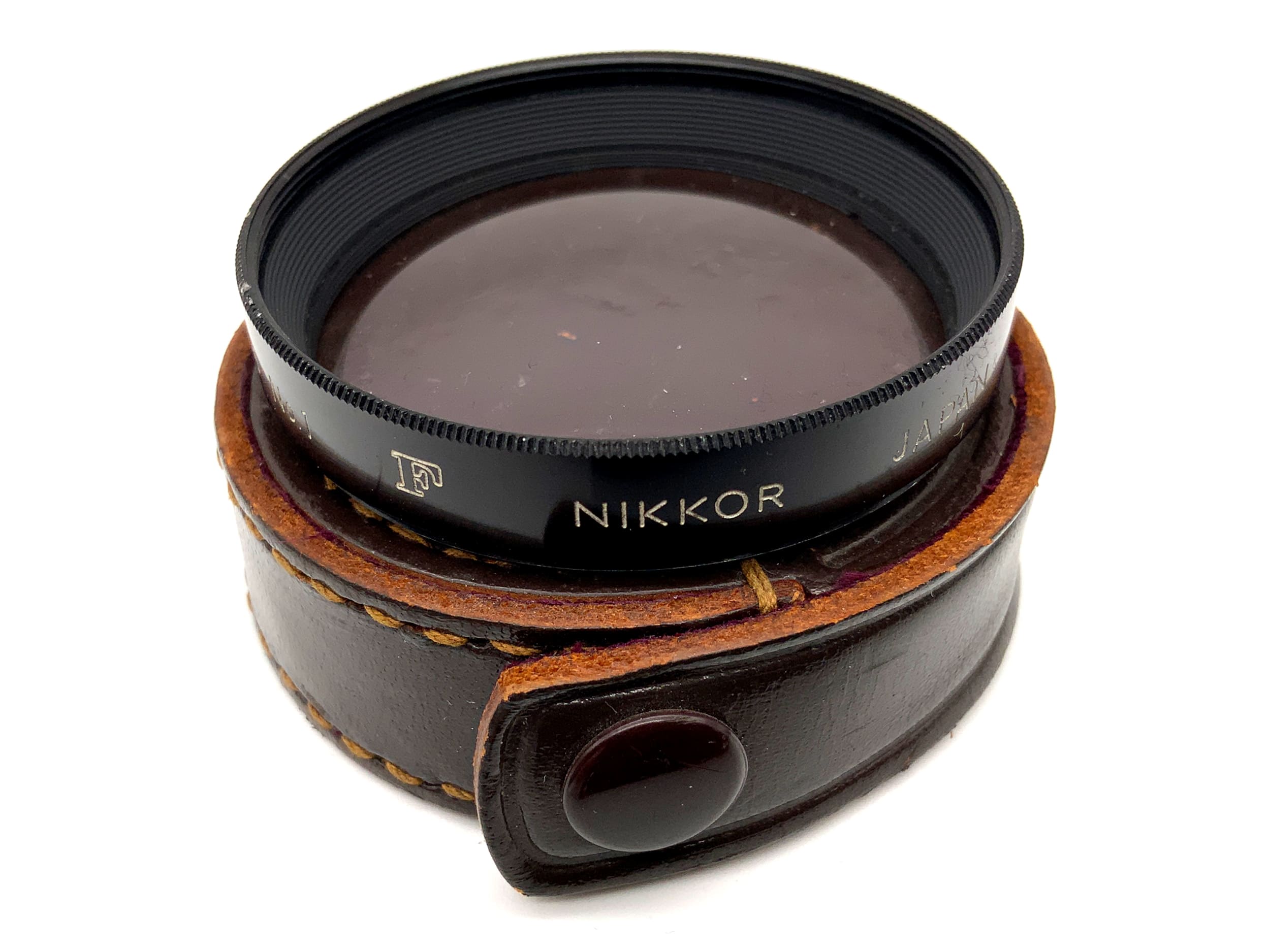 Nikon Nahlinse Nikkor F Close-Up No.1 mit Ledertasche Filter 52mm Kreisförmig