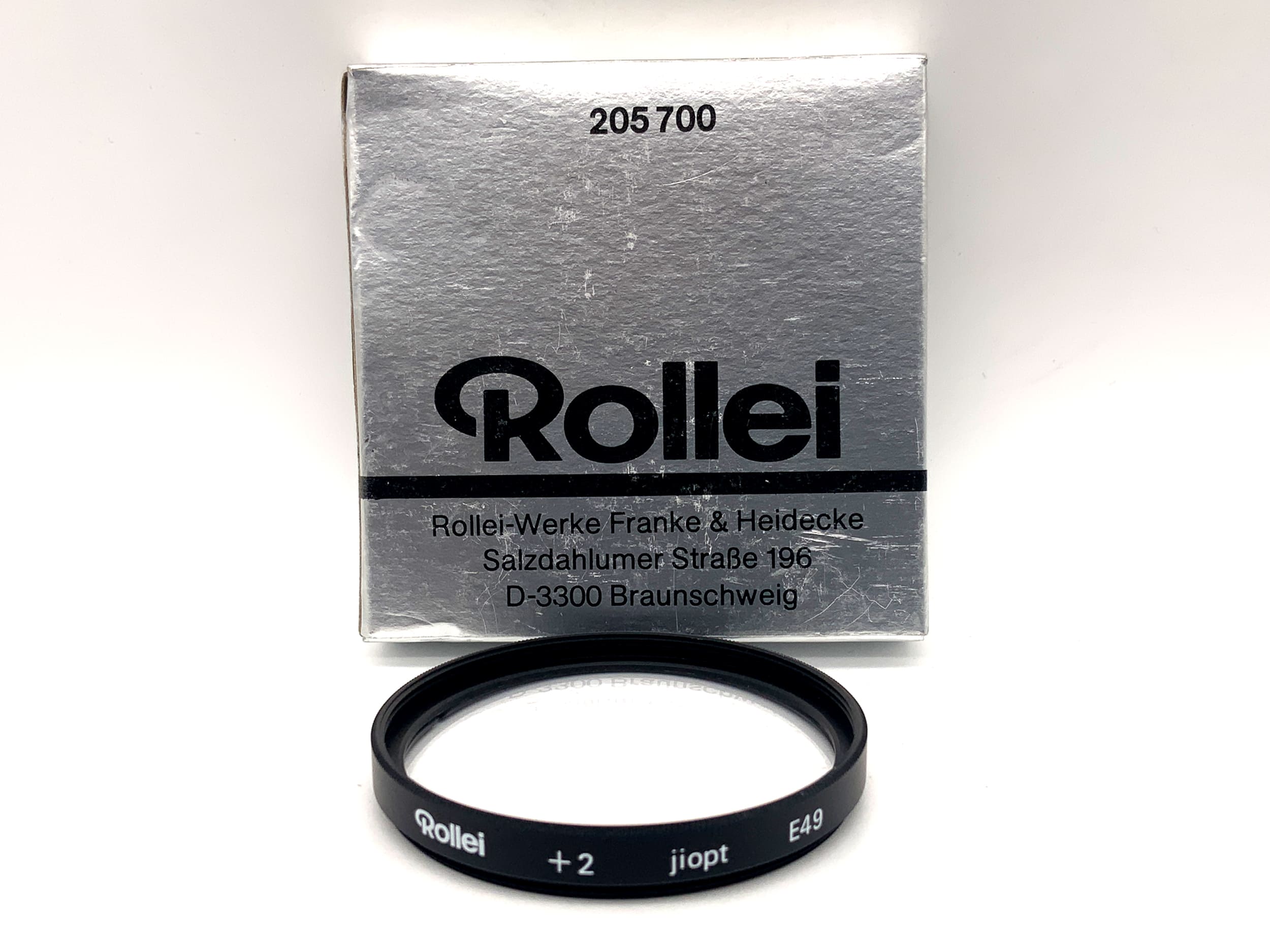 Rollei Close-Up Lens +2 jiopt E49 (205 700) in original packaging, 49mm filter thread
