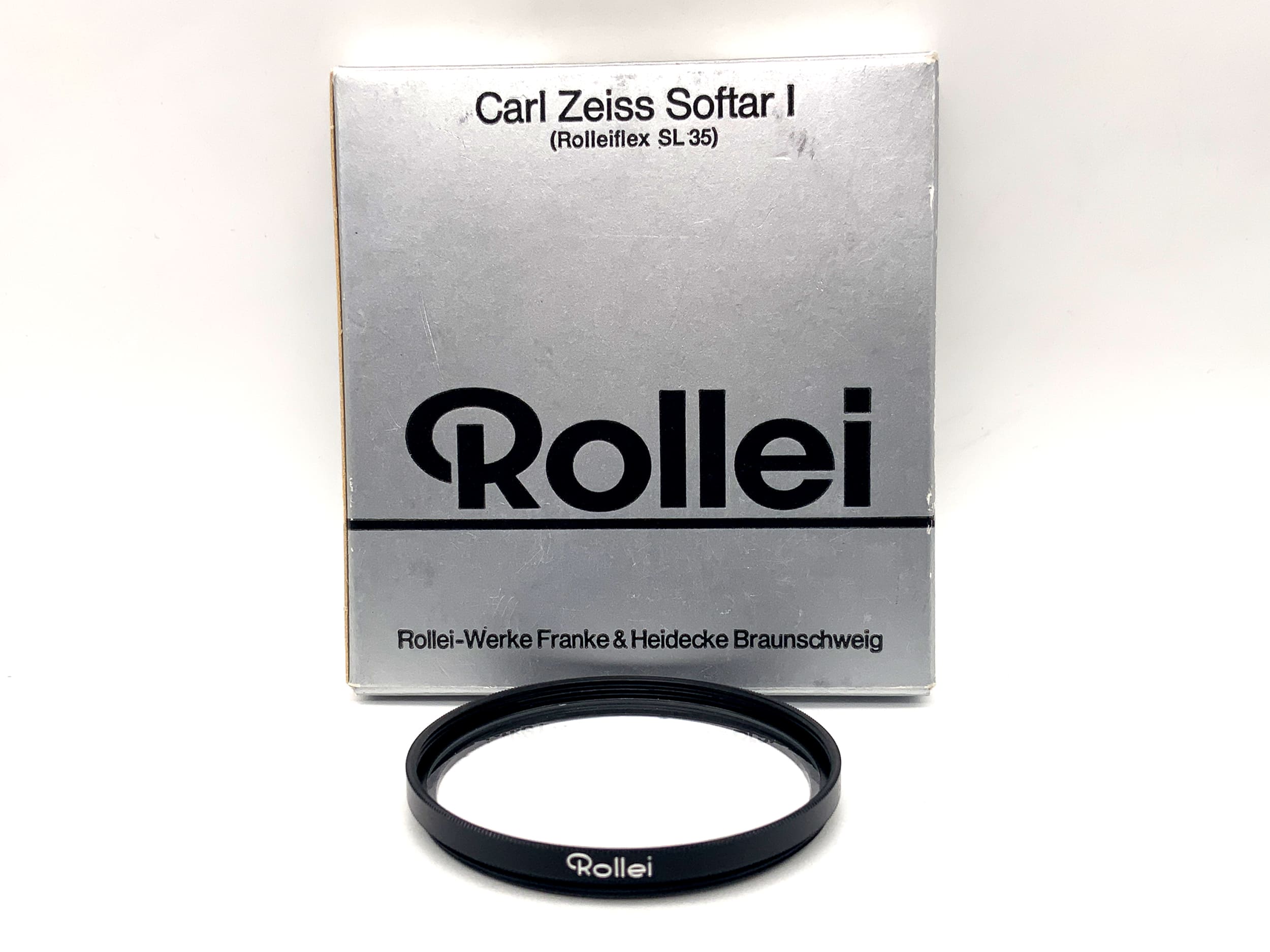 Rollei soft focus lens Zeiss Softar I (Rolleiflex SL 35) in original packaging, 49mm filter