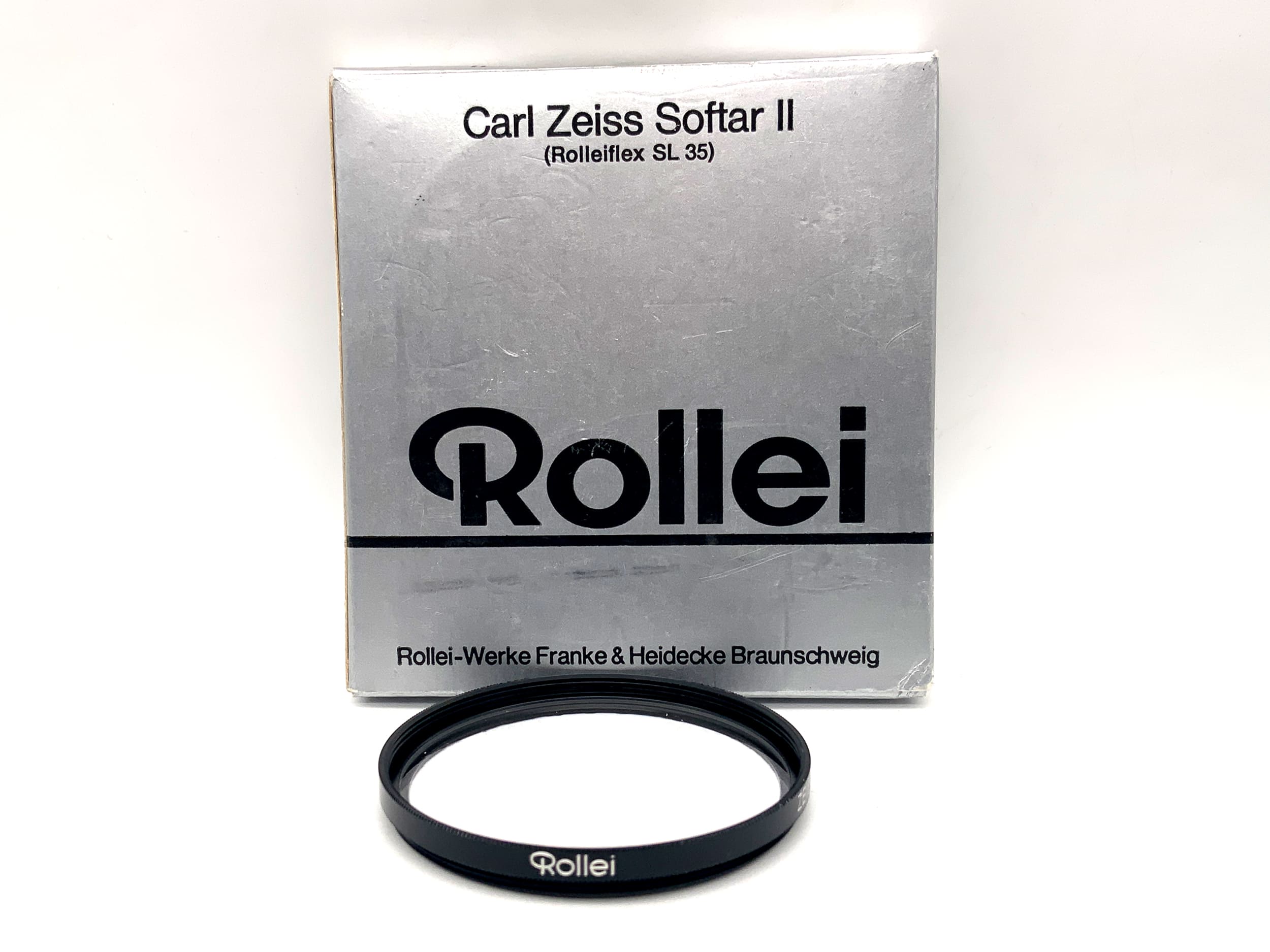 Rollei soft focus lens Zeiss Softar II (Rolleiflex SL 35) in original packaging, 49mm filter