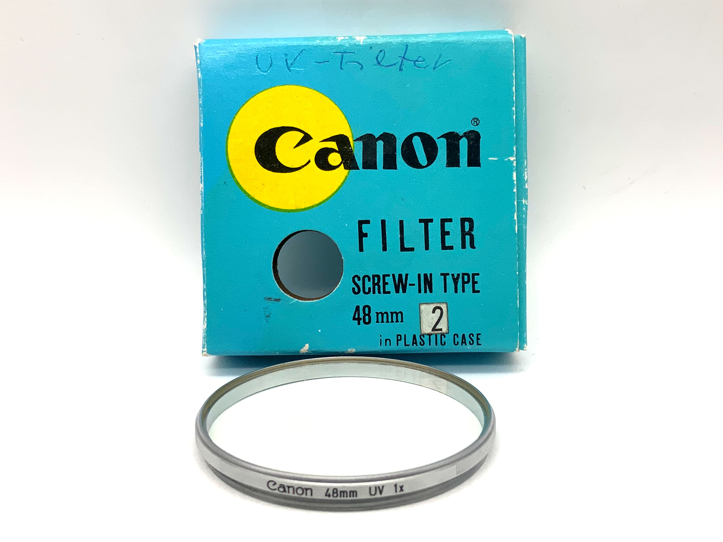 Canon UV filter in silver, 1x in original packaging, 48mm circular filter thread