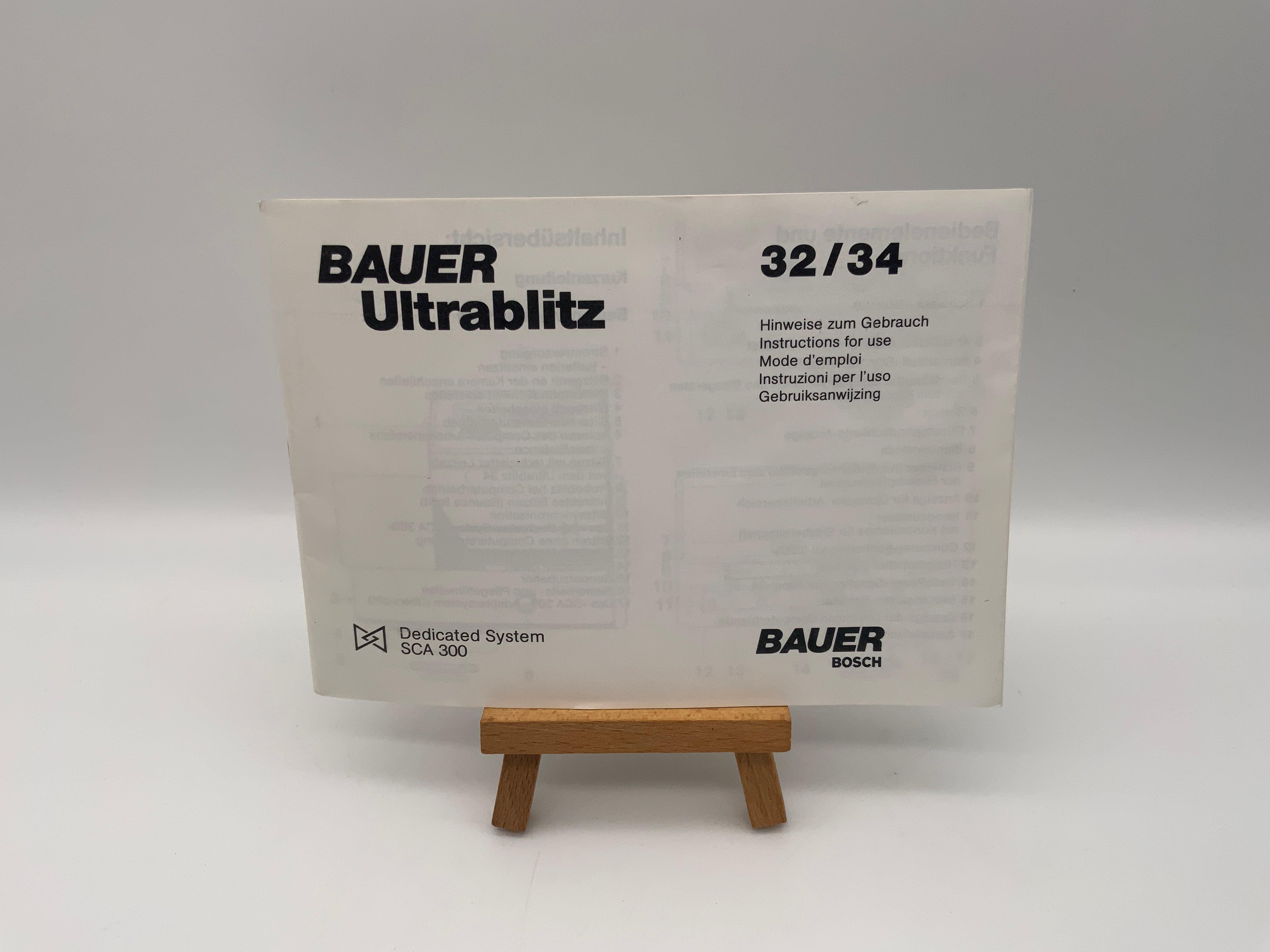 Bauer Ultrablitz 32/34 SCA 300 User Manual German