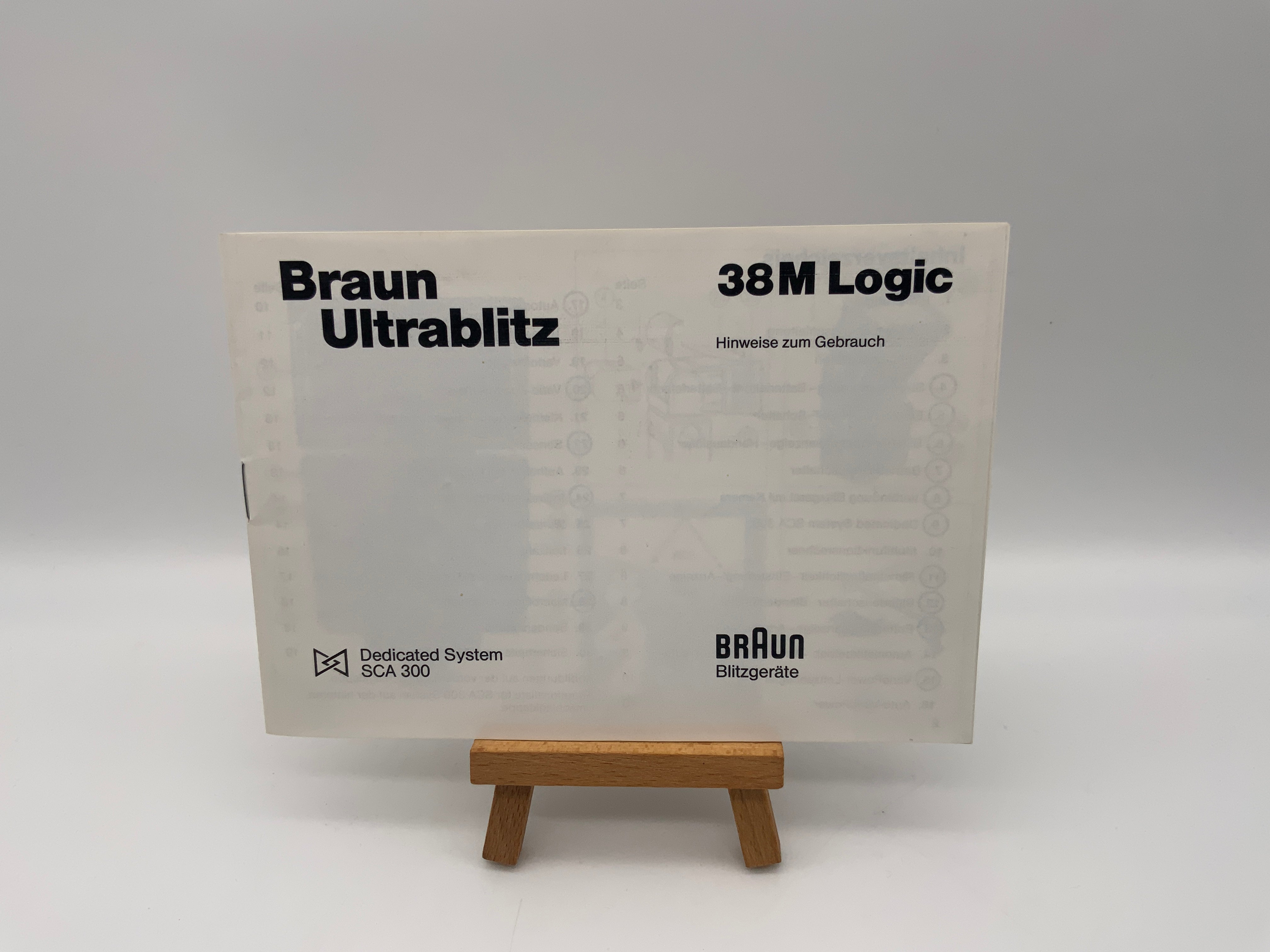 Braun Ultrablitz 38M Logic SCA 300 User Manual (German)