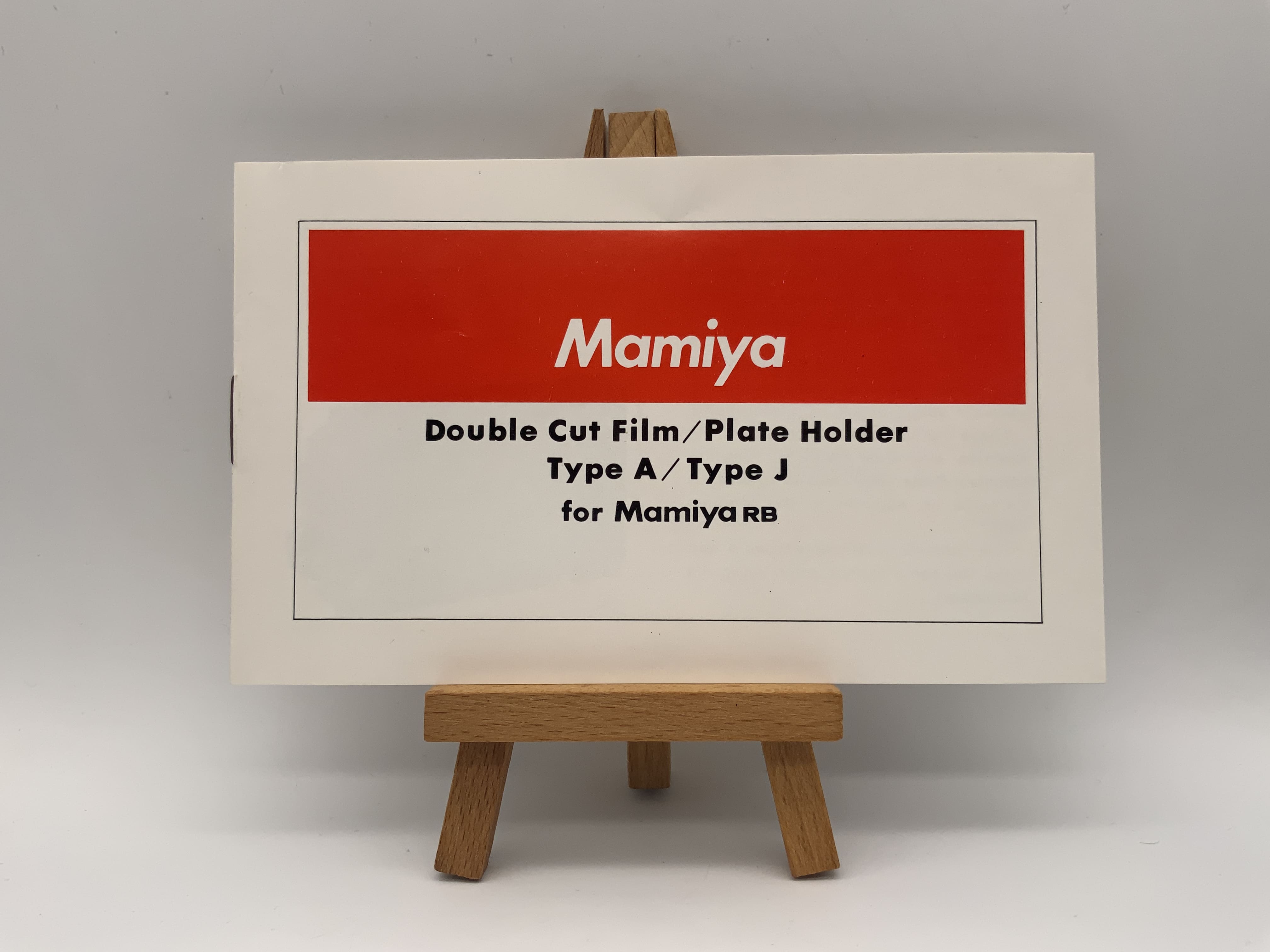 Mamiya Double Cut Film / Plate Holder Type A / Type J for Mamiya RB Deutsch