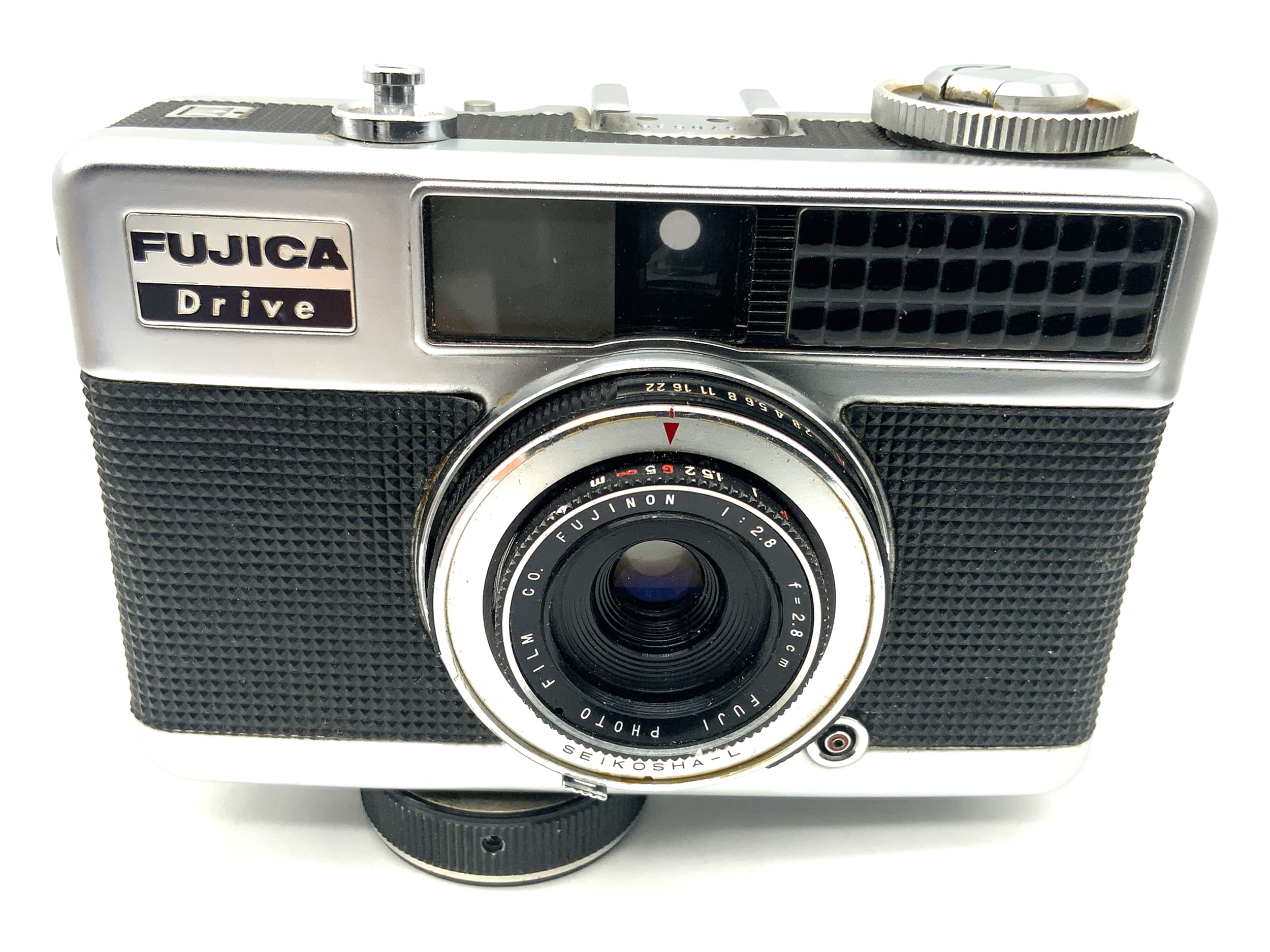 Fujica Drive rangefinder camera with Fujinon 28mm 1:2.8 Seikosha-L half-frame camera