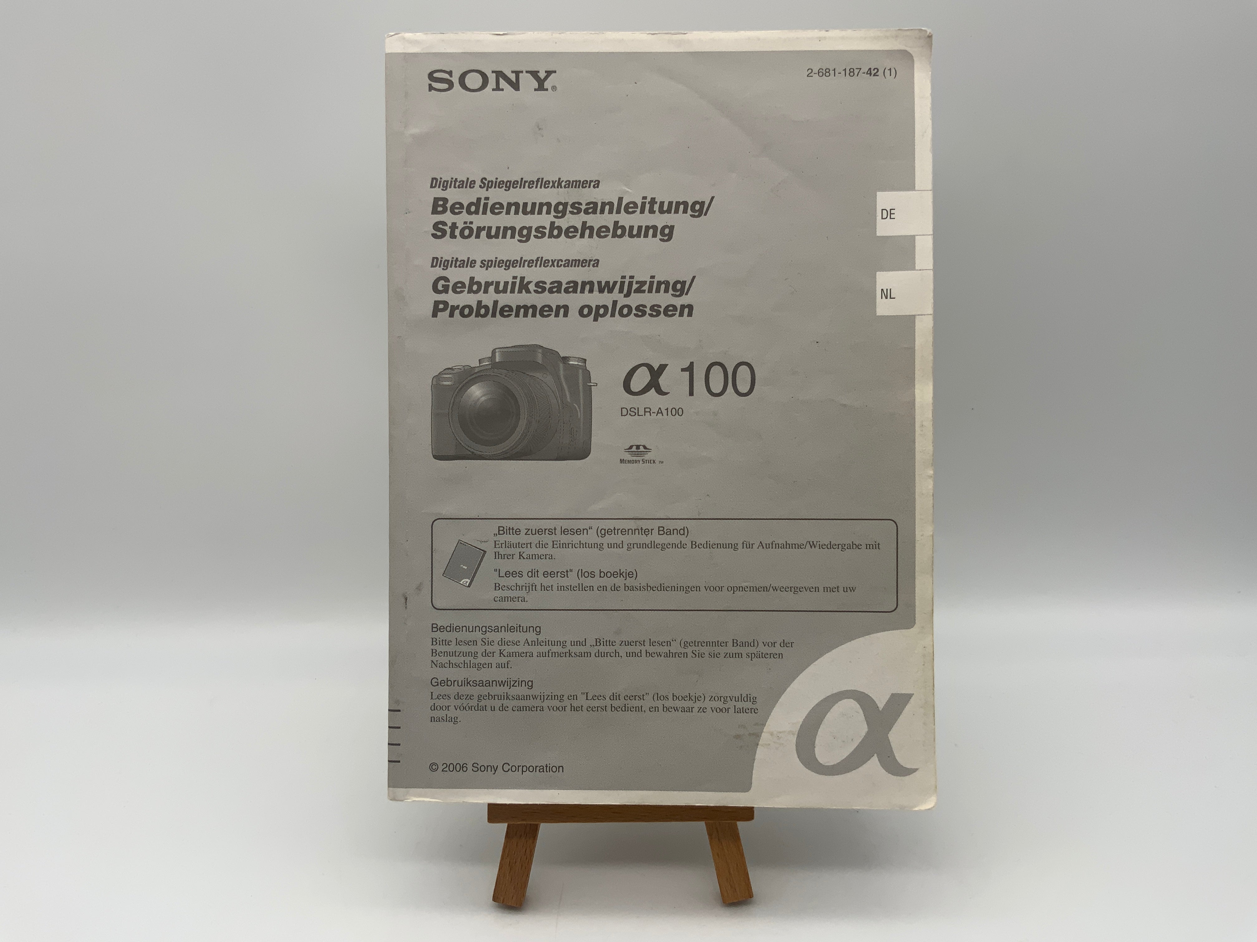 Sony Alpha 100 DSLR-A100 User Manual (German)