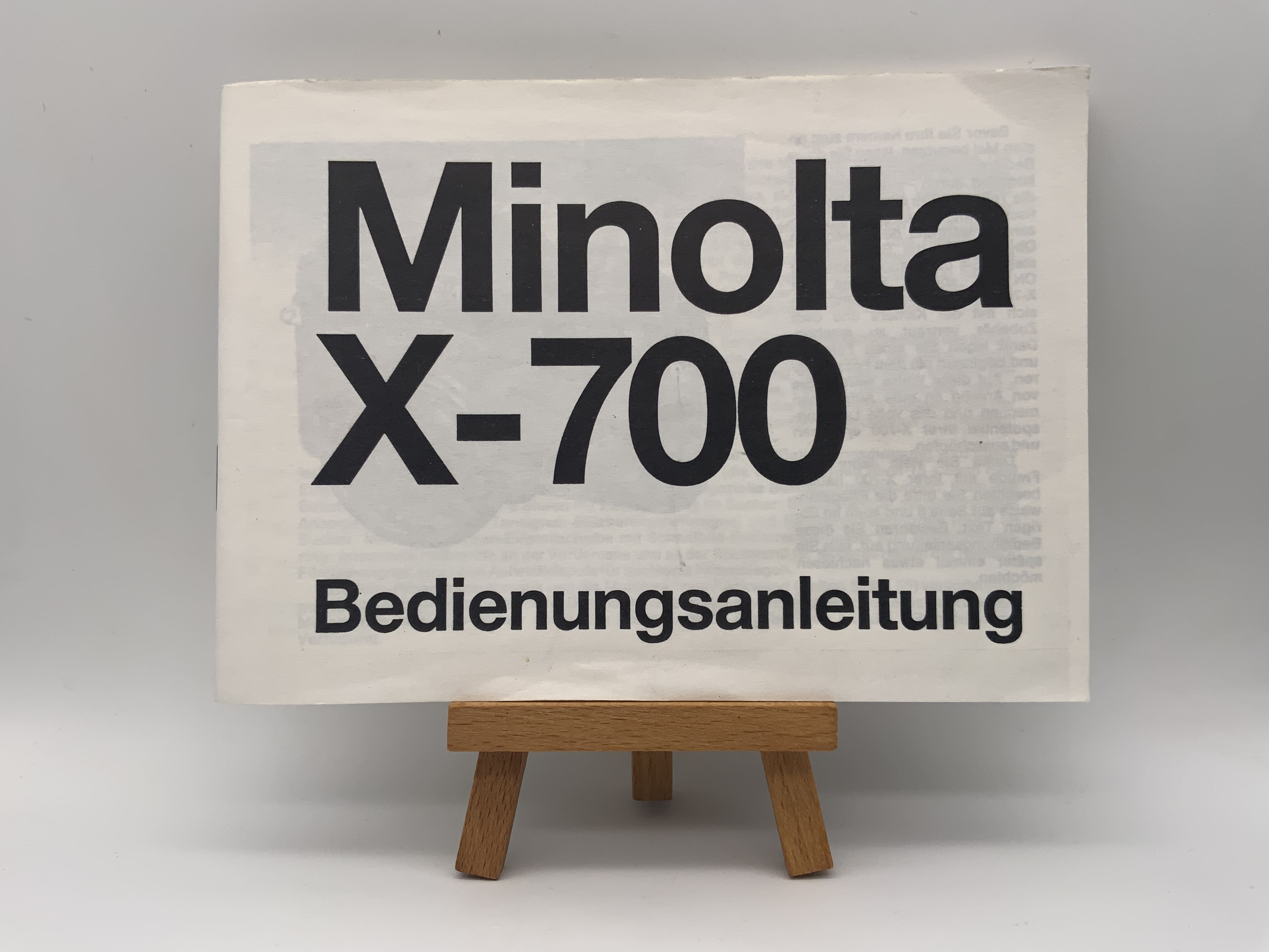 Minolta X-700 Bedienungsanleitung Deutsch