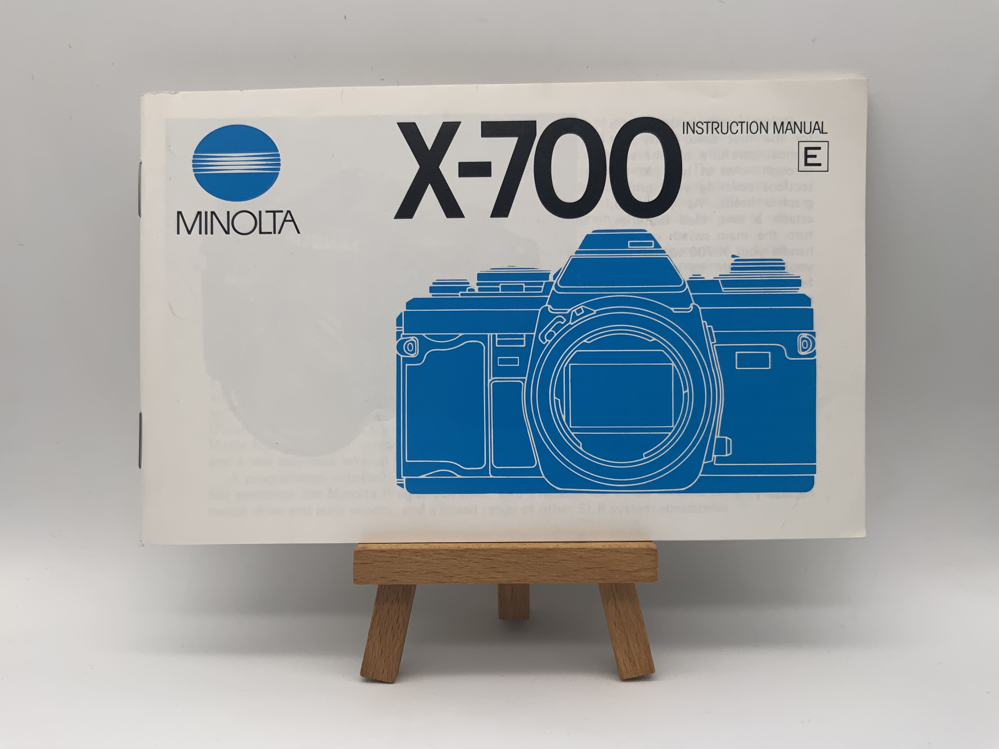 Minolta X-700 Instruction Manual Bedienungsanleitung Englisch