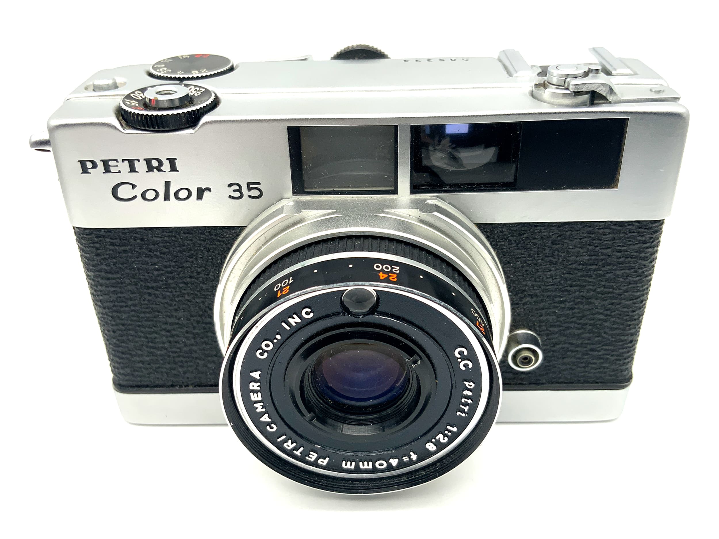 Petri Color 35 viewfinder camera with CC Petri 40mm 1:2.8 compact camera, analog camera