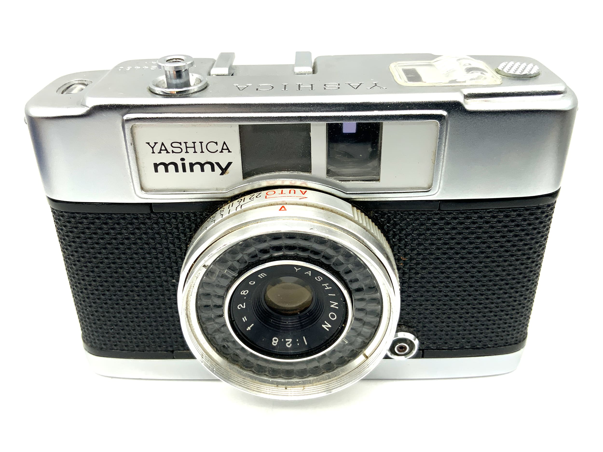 Yashica Mimy viewfinder camera with Yashinon 28mm 1:2.8 half-frame camera, analog camera