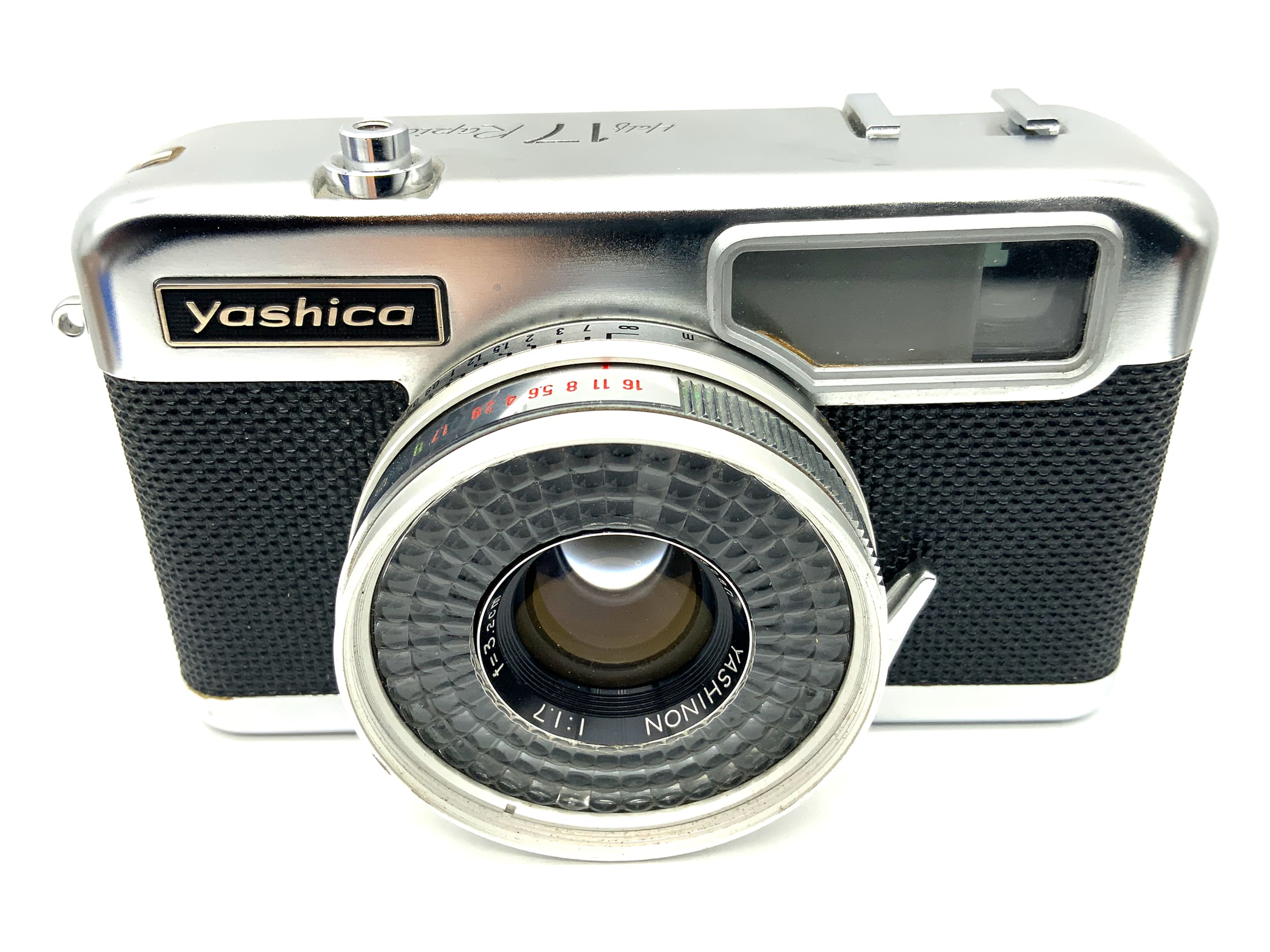 Yashica Half 17 Rapid viewfinder camera with Yashinon 32mm 1:1.7 half-frame camera