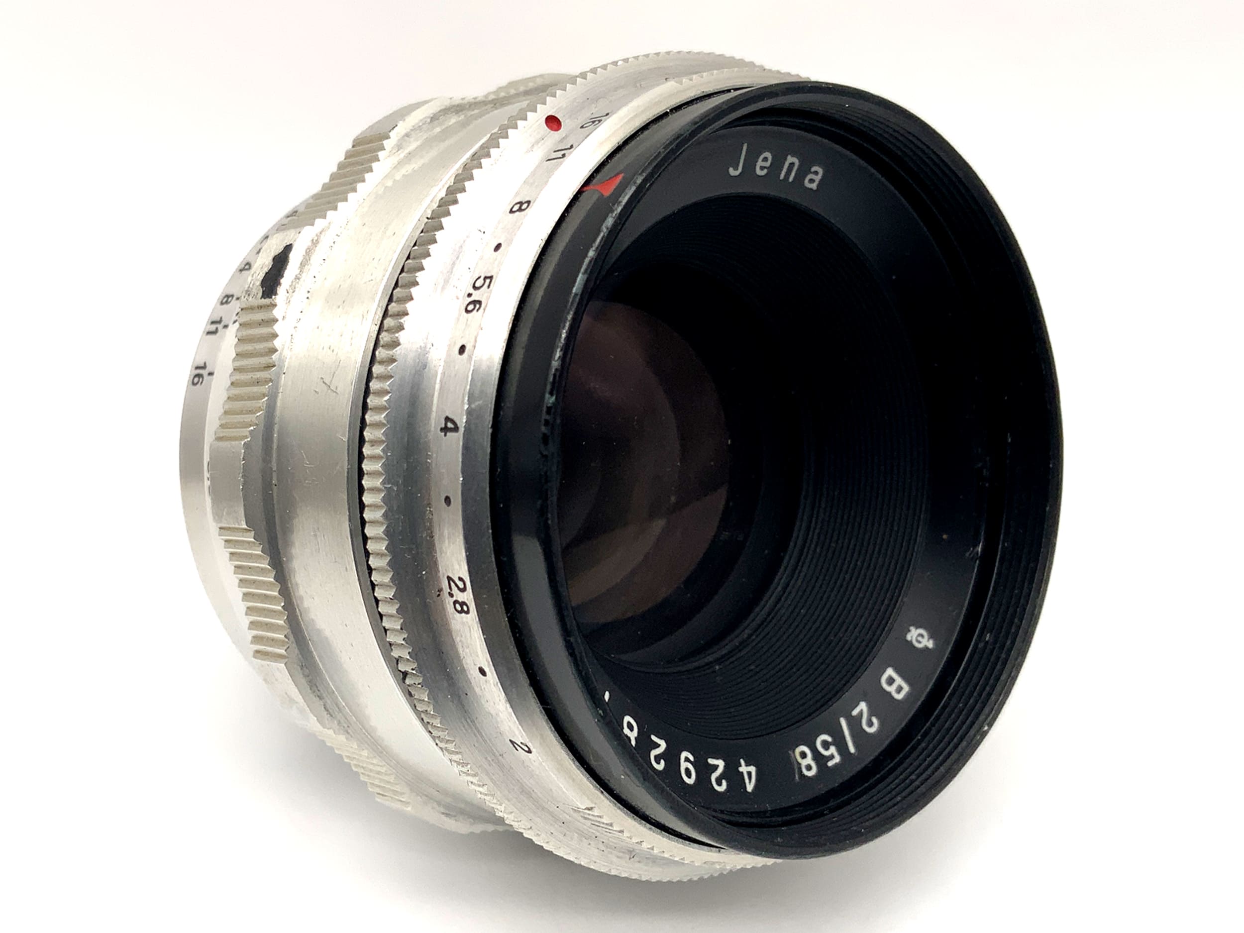 Carl Zeiss Jena 58mm 1:2 lens Q1 Biotar fixed focal length (M42)