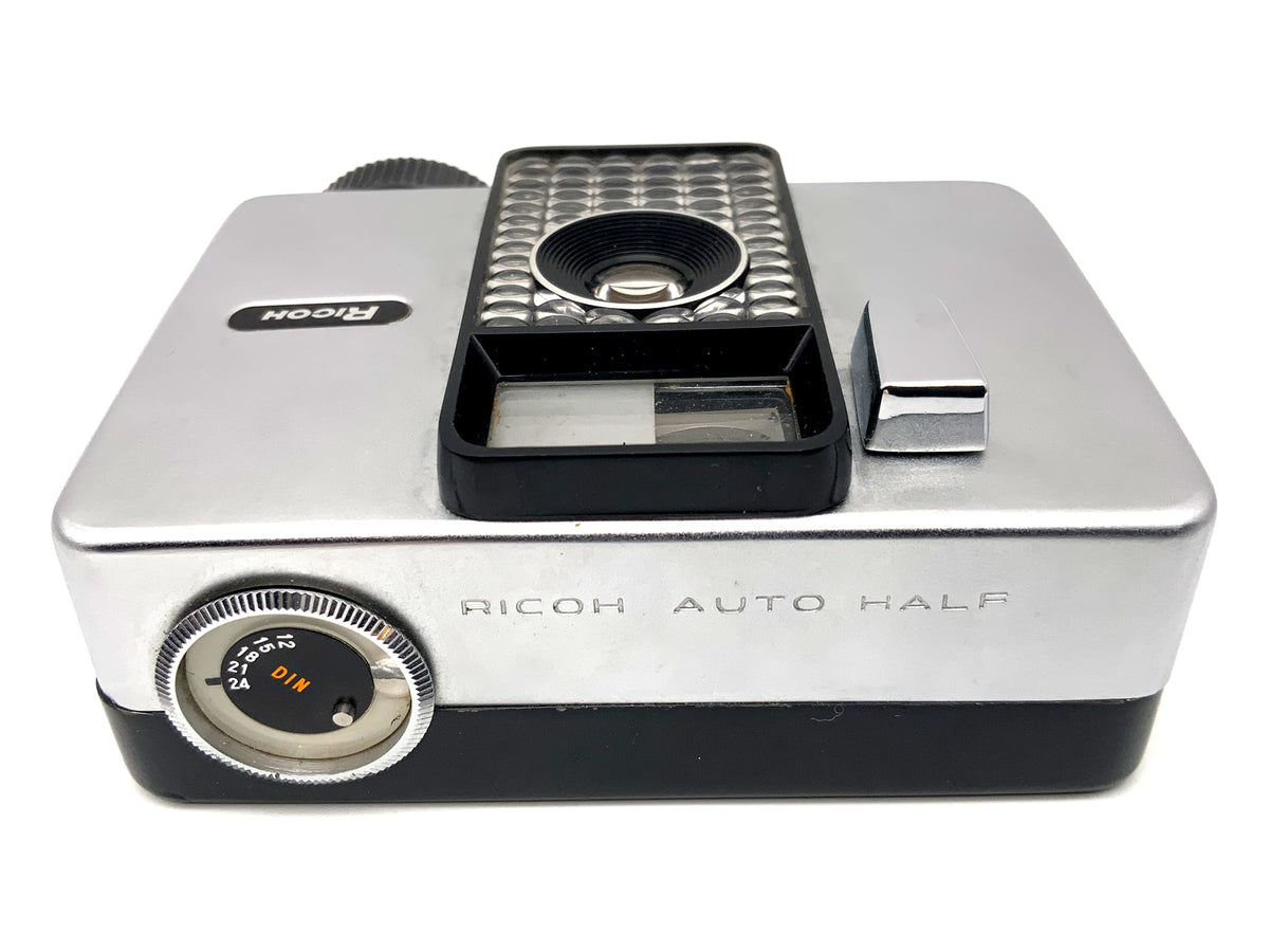 Ricoh Auto Half viewfinder camera with Ricoh 25mm F:2.8 half-frame analog camera