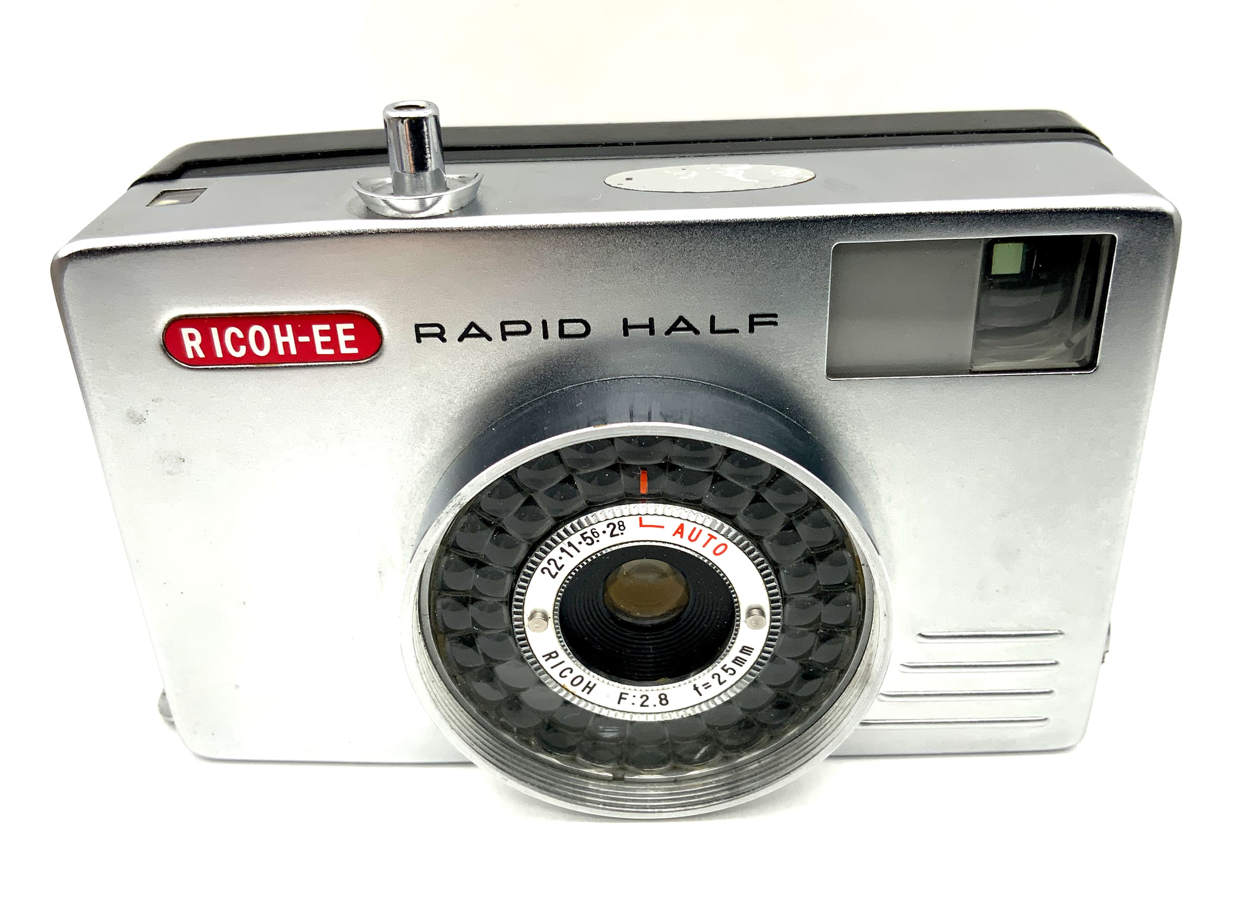 Ricoh EE Rapid Half viewfinder camera with 25mm 1:2.8 half-frame camera, analog camera