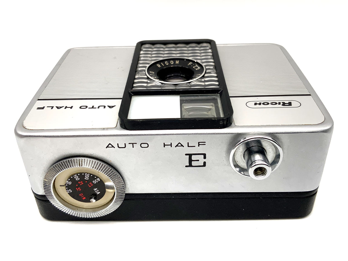 Ricoh Auto Half E viewfinder camera with Ricoh 25mm F:2.8 half-frame camera