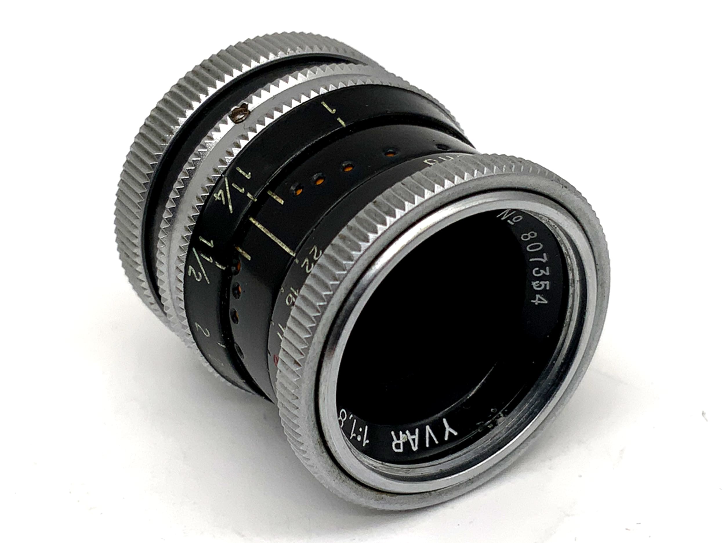 Kern Paillard 13mm 1:1.8 Lens Yvar Bolex Video Lens (D-Mount)