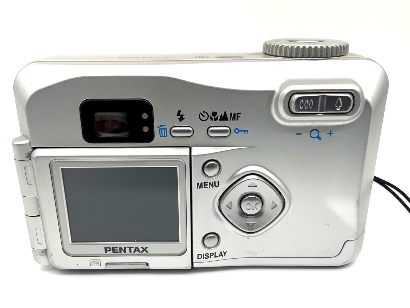 Pentax Optio 230 Point&Shoot mit 5.8-17.4mm mit Tasche Analogkamera