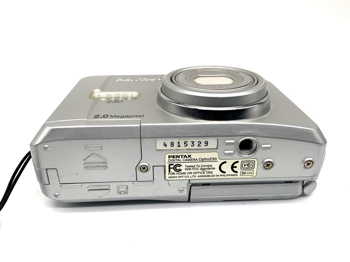 Pentax Optio 230 Point&Shoot mit 5.8-17.4mm mit Tasche Analogkamera