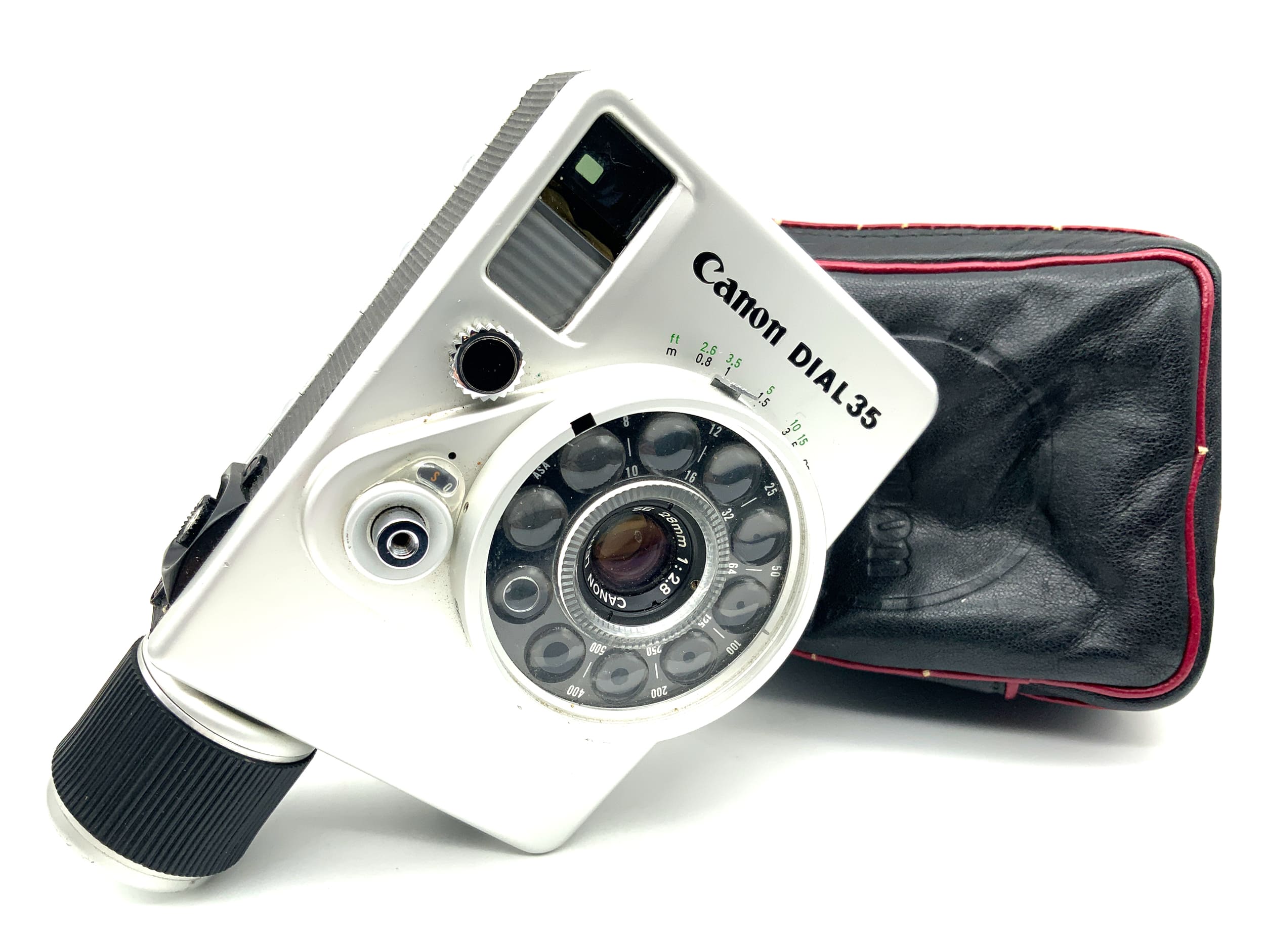 Canon Dial 35 viewfinder camera with SE28mm 1:2.8 half-frame camera, analog camera