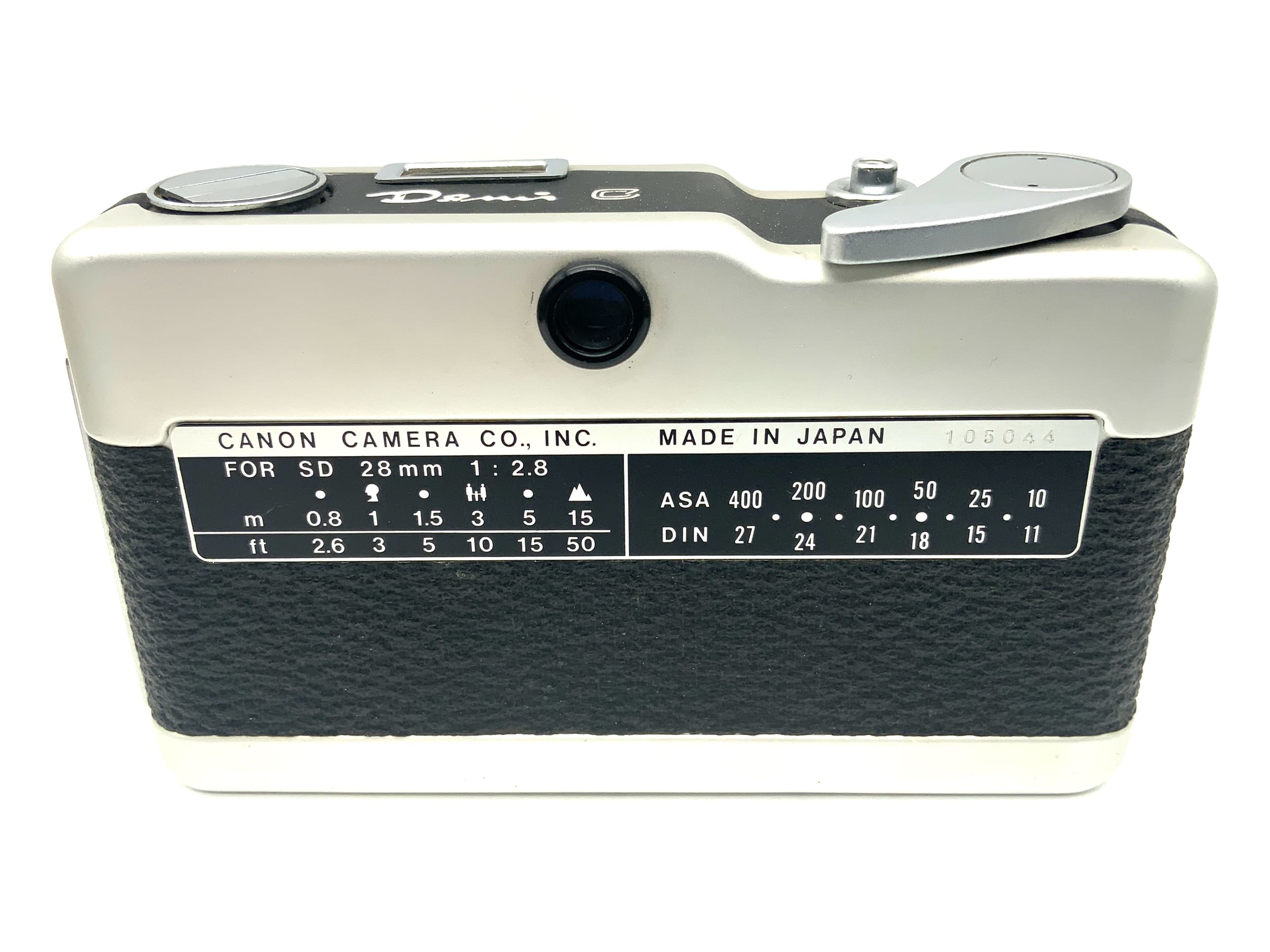 Canon Demi C viewfinder camera with SD 28mm 1:2.8 half-frame camera analog camera