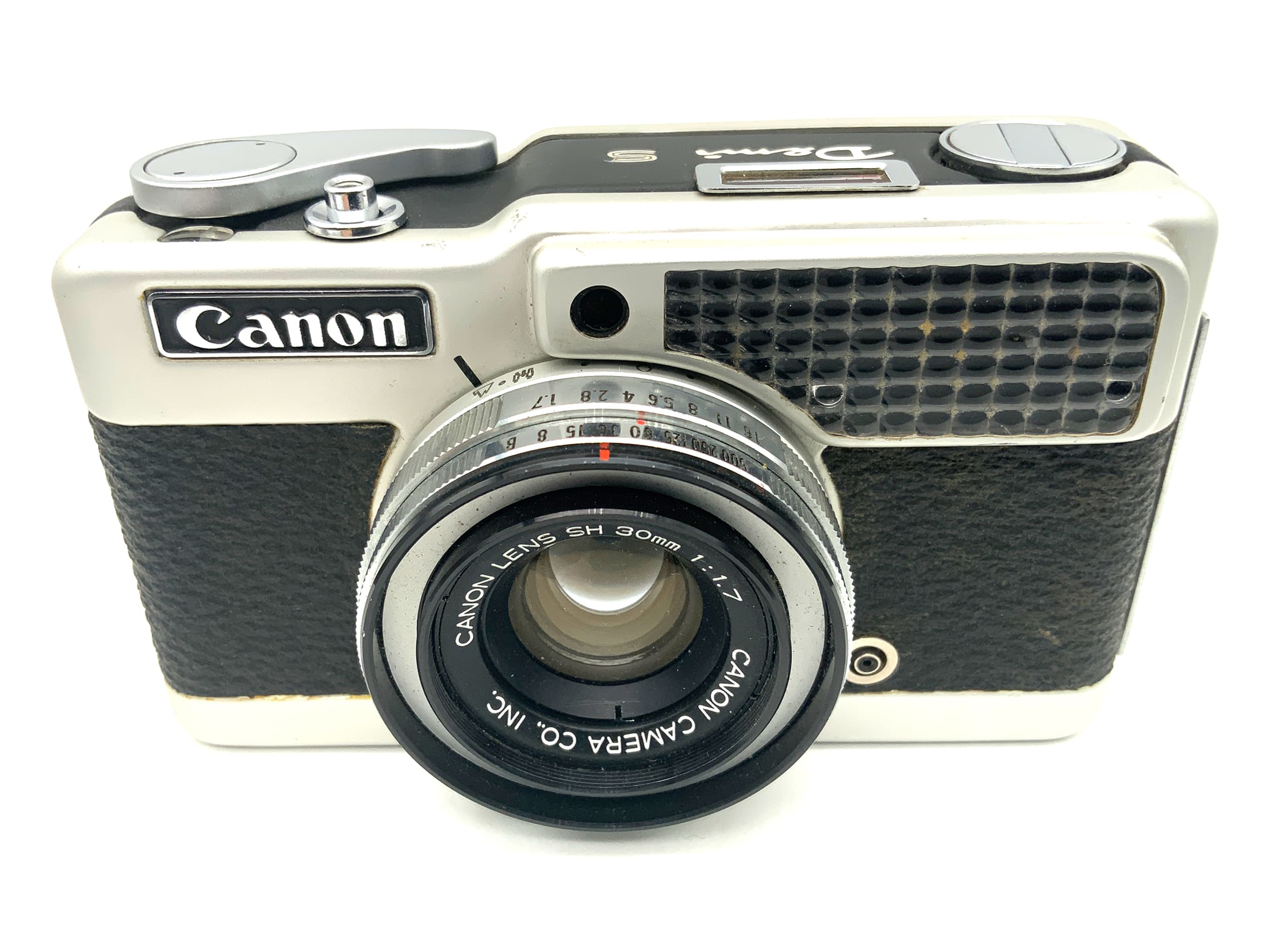 Canon Demi S viewfinder camera with SH 30mm 1:1.7 half-frame camera, analog camera