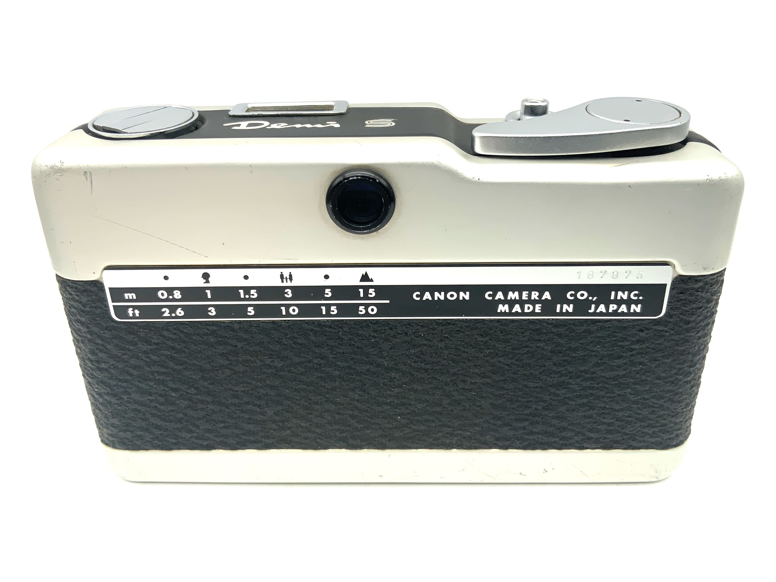 Canon Demi S viewfinder camera with SH 30mm 1:1.7 half-frame camera, analog camera